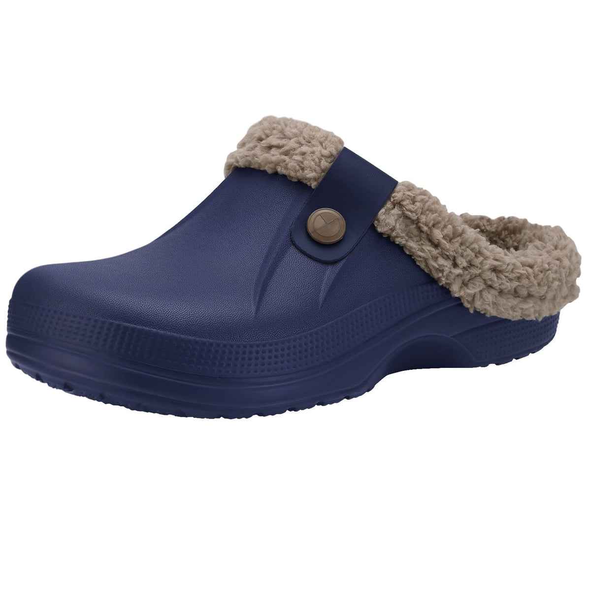 Fur Lined Clogs for Women & Men Fuzzy Slippers with Memory Foam