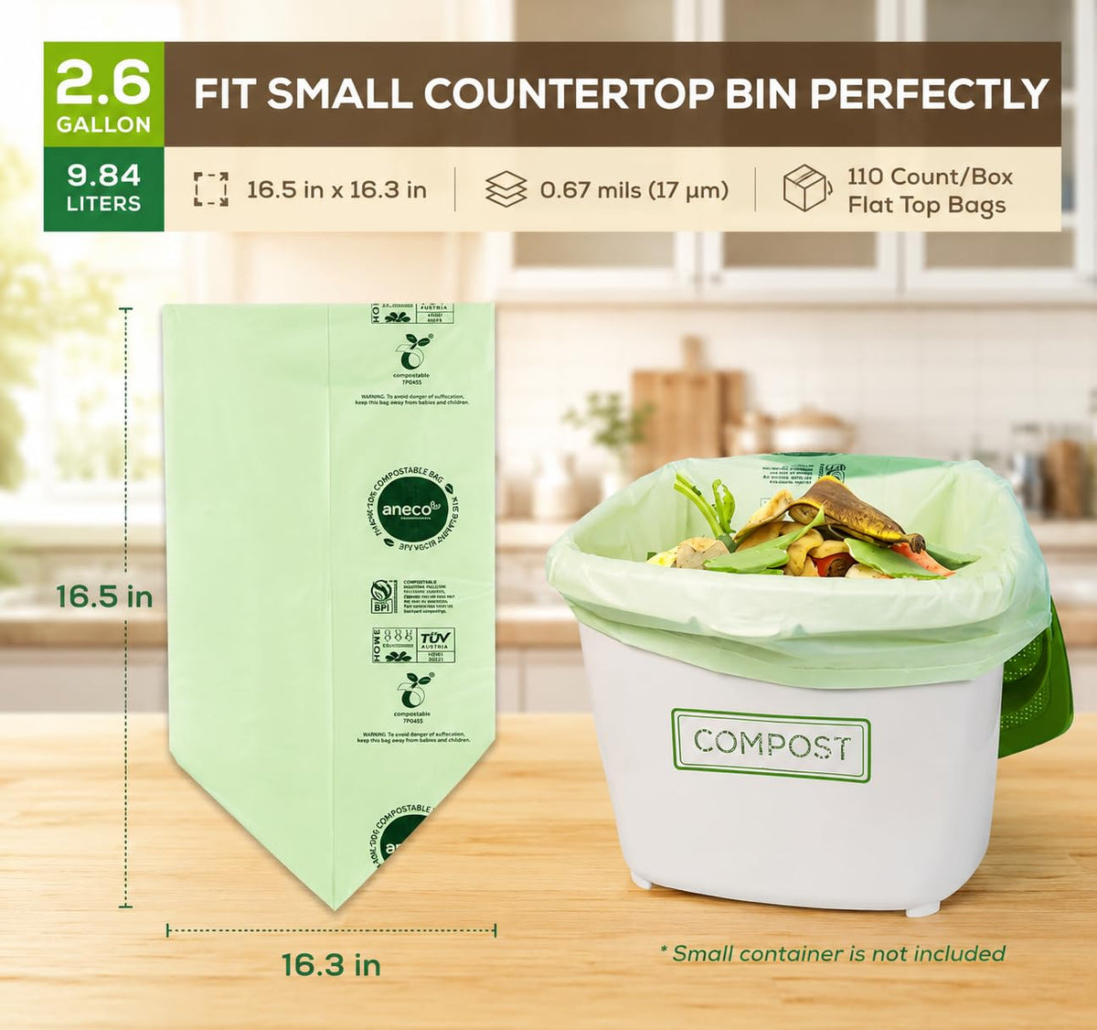 Include 10 Bonus Bags (110 Count)