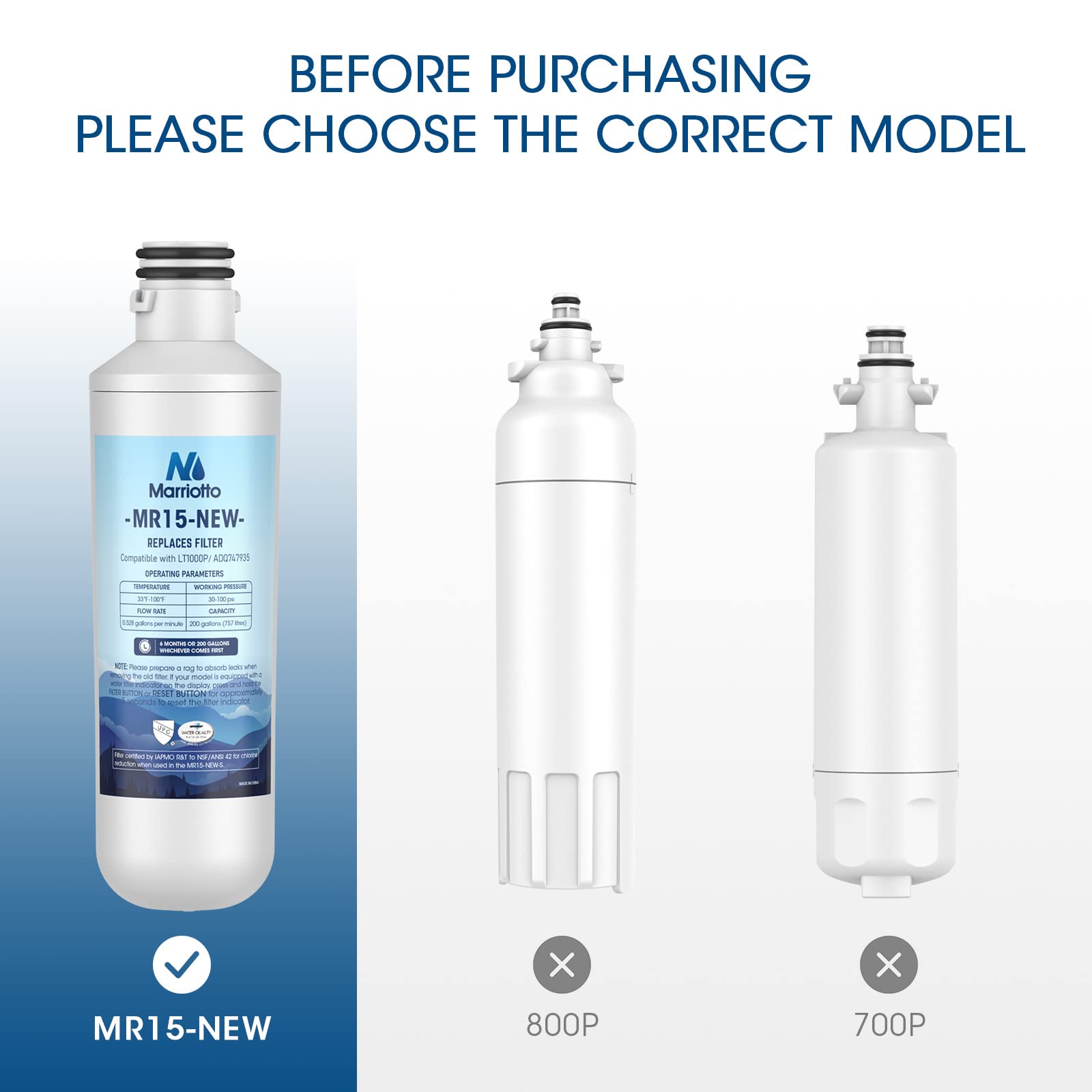 LT1000PC Water Filter and LT120F Air Filter Replacement (4 Count)