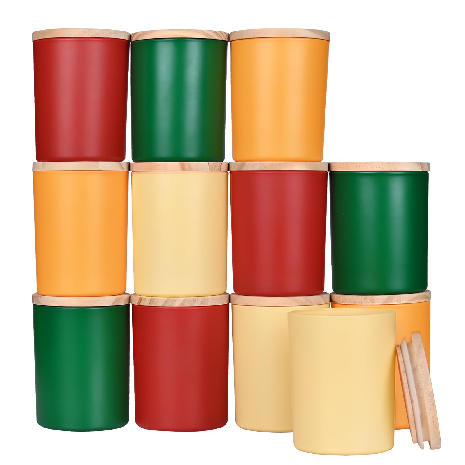 Thick Candle Jars for Making Candles 12 Pcs (12 Count)