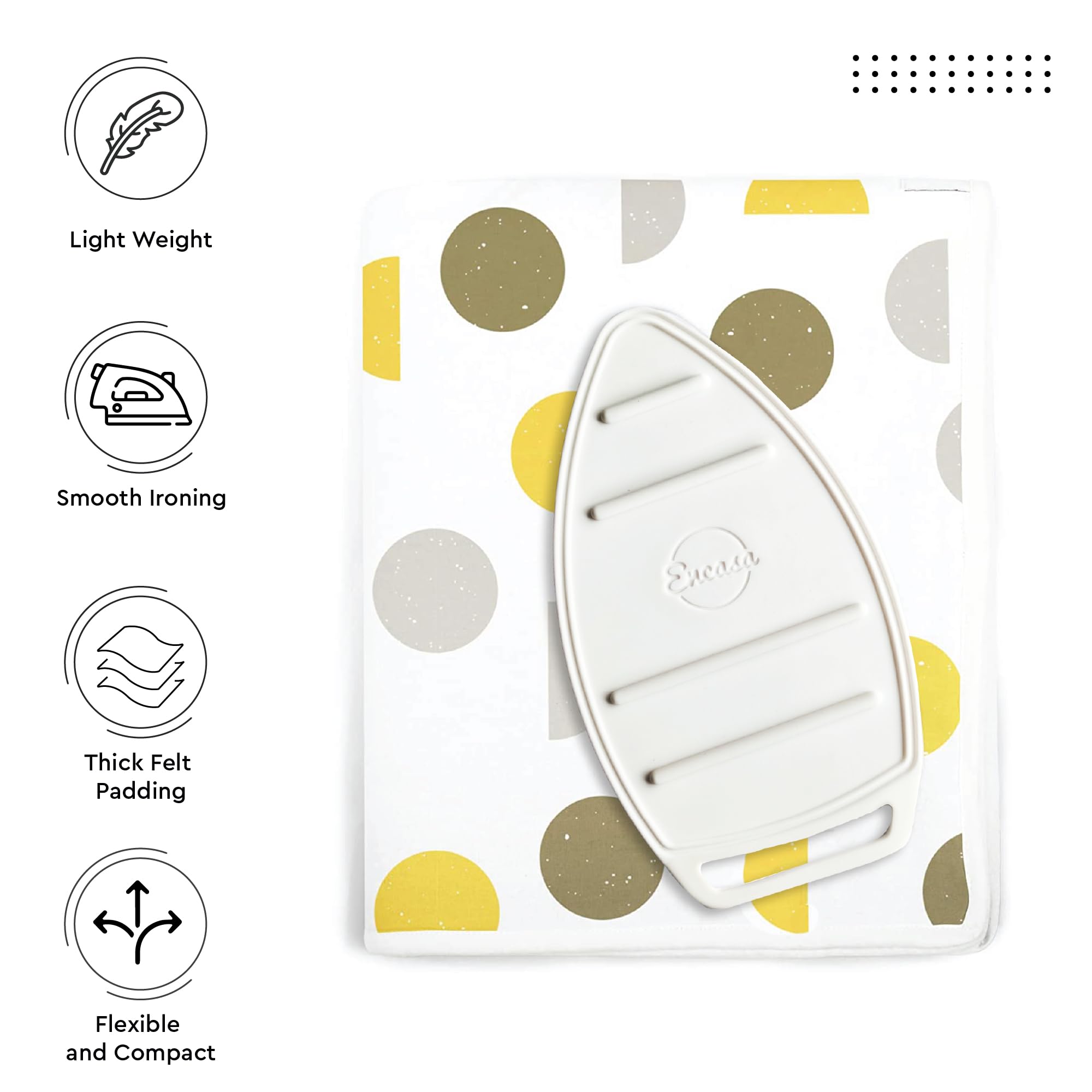 Ironing Mat Heat Resistant Pad 48"x28" Yellow Moon