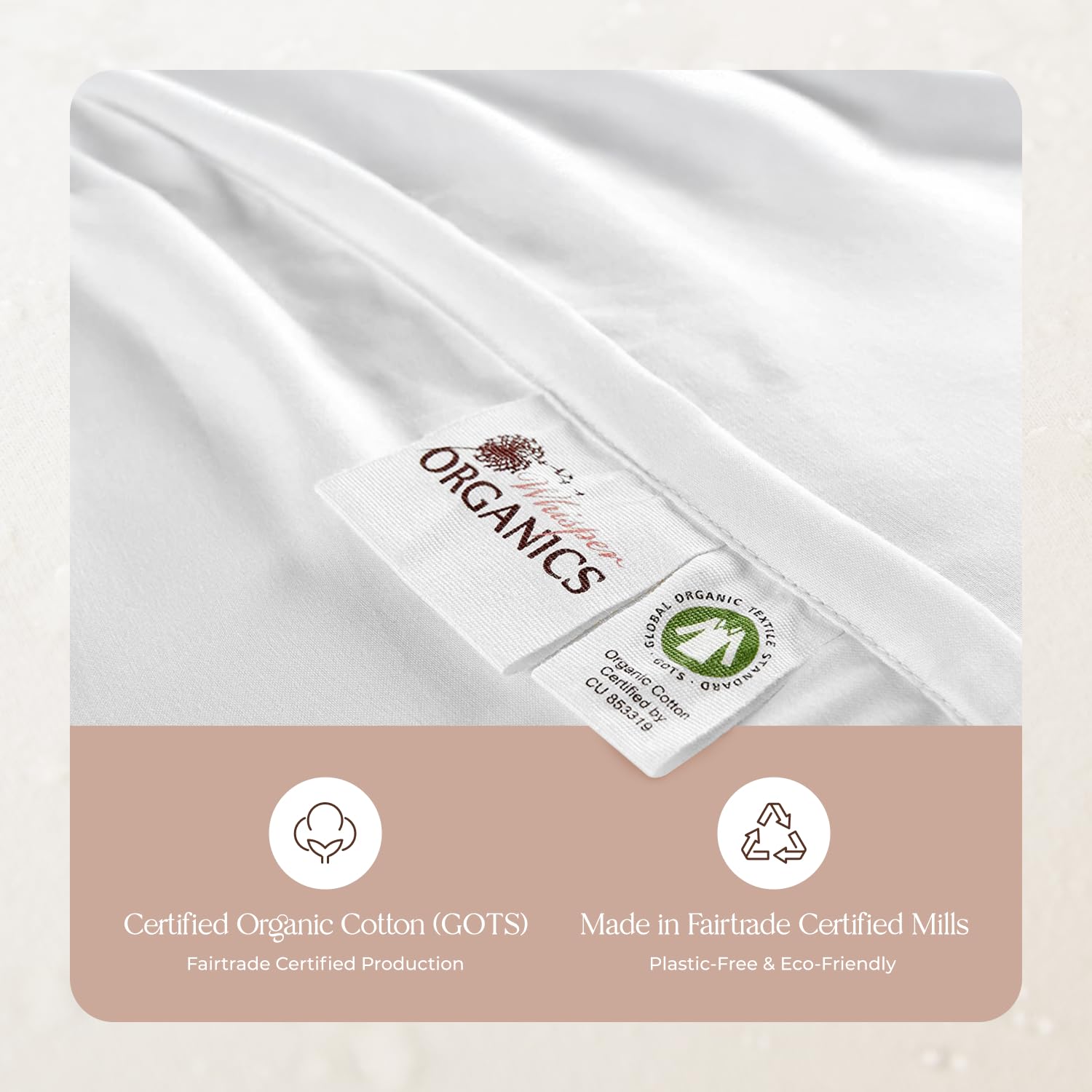 100% Cotton Organic Mattress Pad