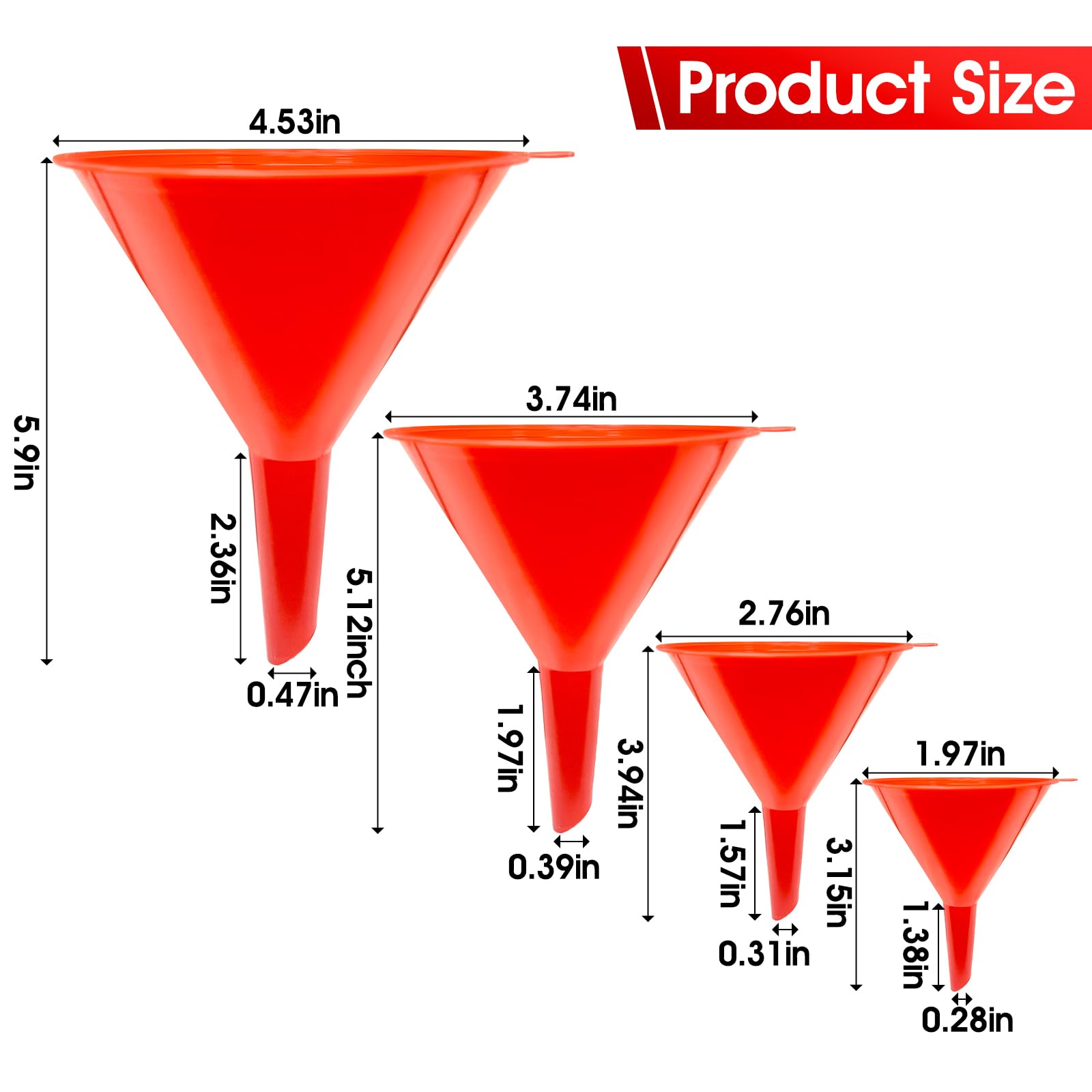 Oil Funnels Gas Funnels