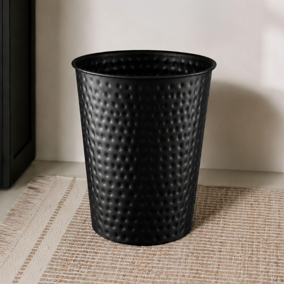 Metal Bathroom Trash Can