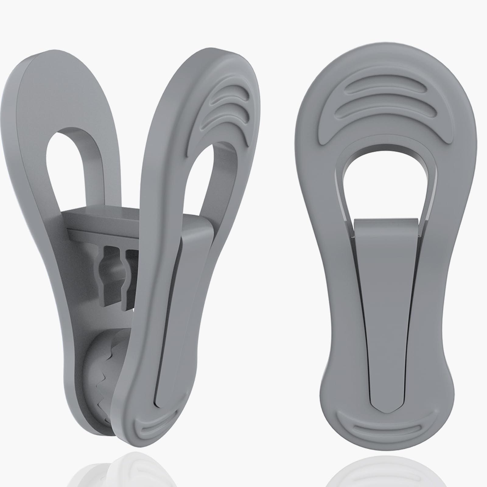 Grey Hanger Clips 50 PCS