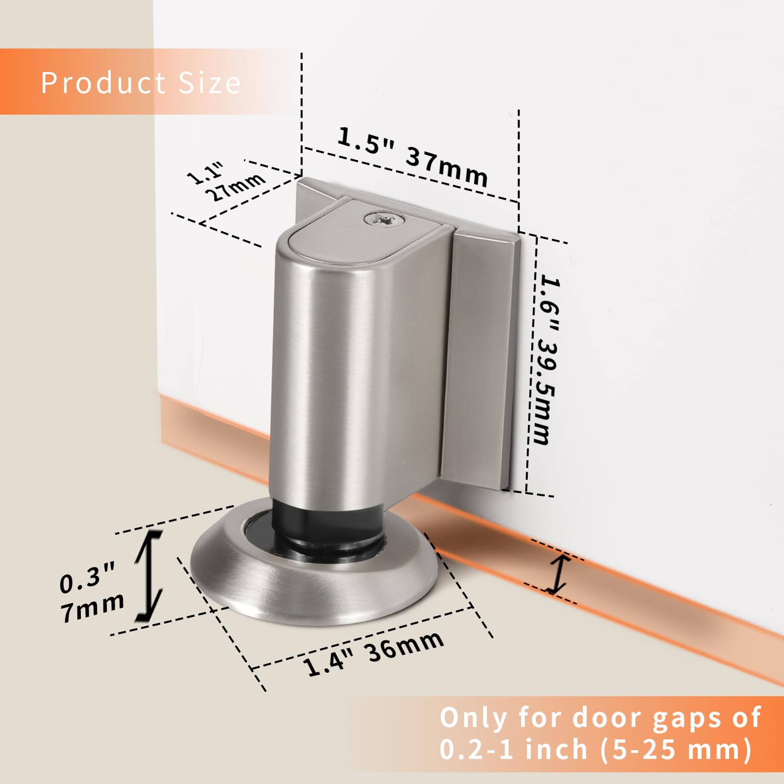 Magnetic Door Stoppers for Bottom of Door