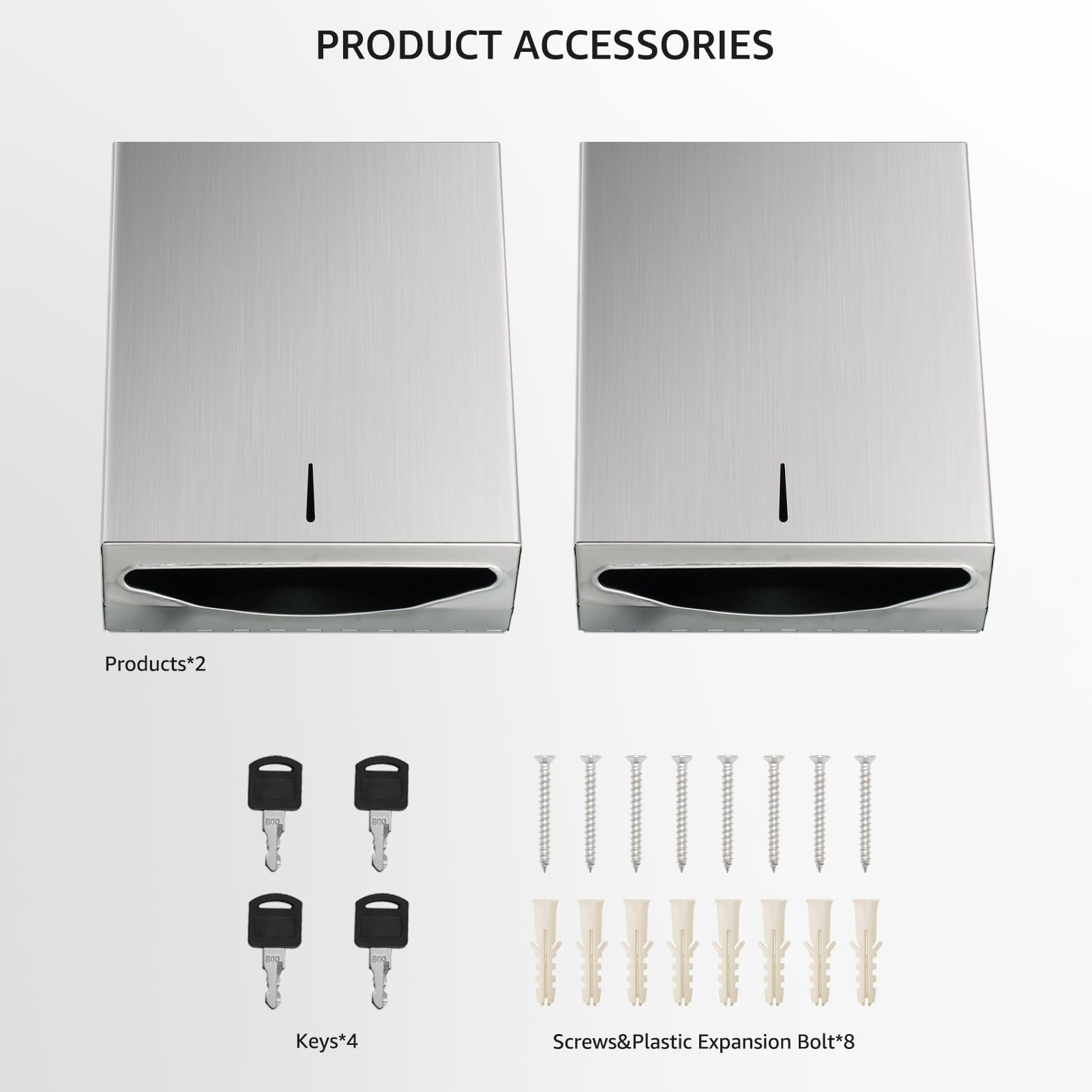 Paper Towel Dispenser Wall Mount (2 Count)