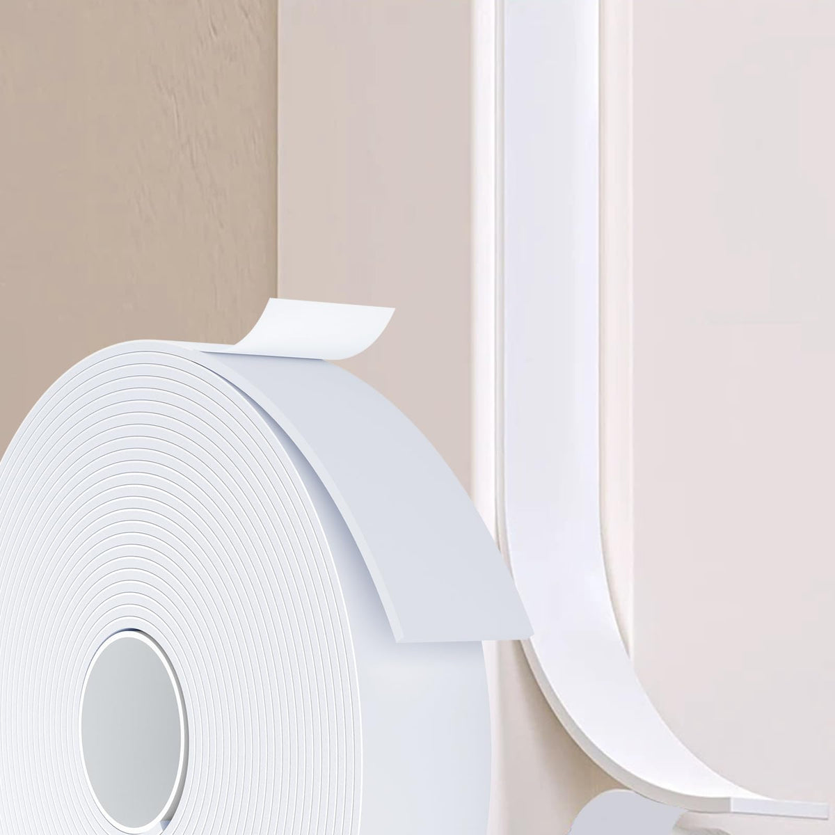 Weather Stripping Door Seal White (33 Foot)