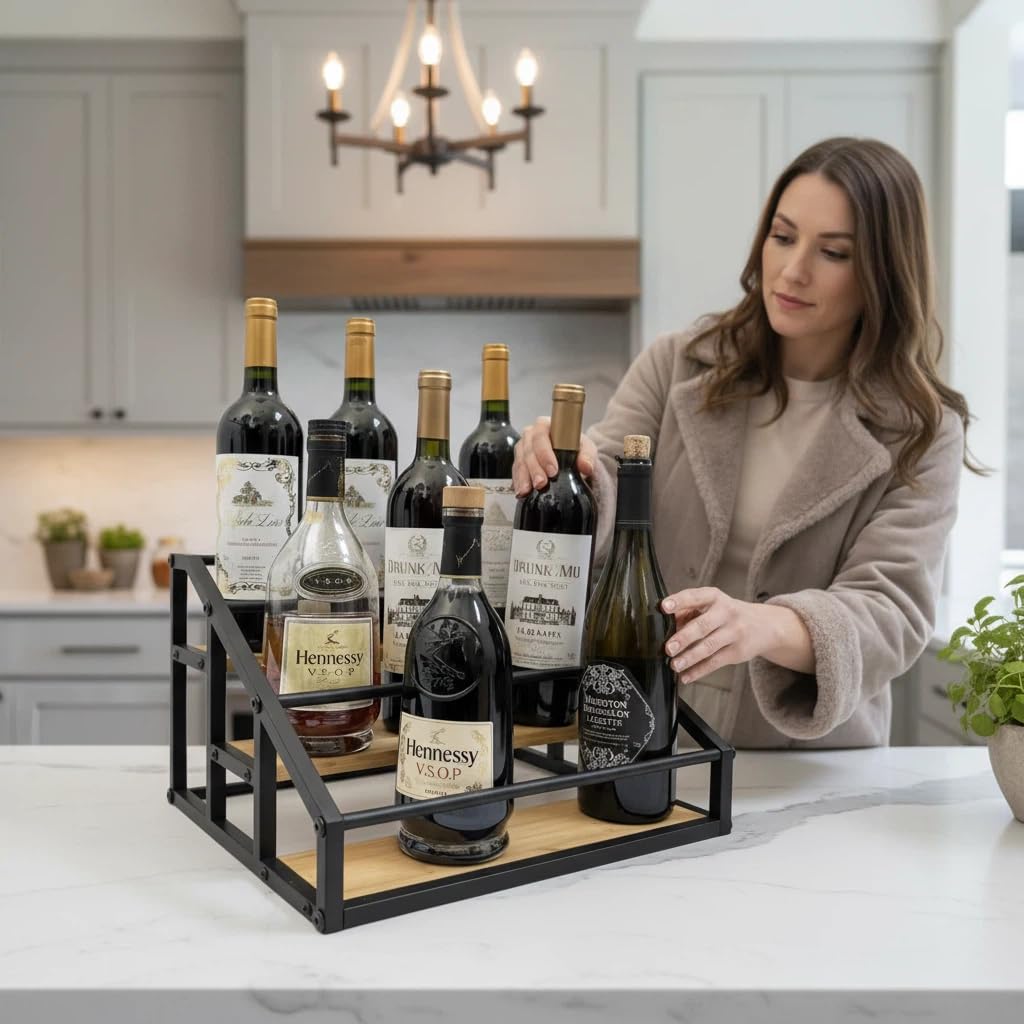 3 Tier Liquor Bottle Display Shelf
