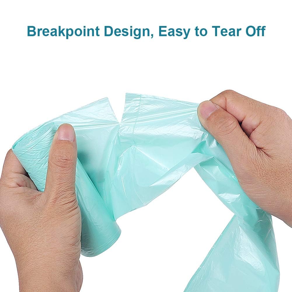 1.2 Gallon Biodegradable Trash Bags Small Trash Bags Unscented Garbage Bags Compostable Wastebasket Can Liners for Bathroom (125 Count)