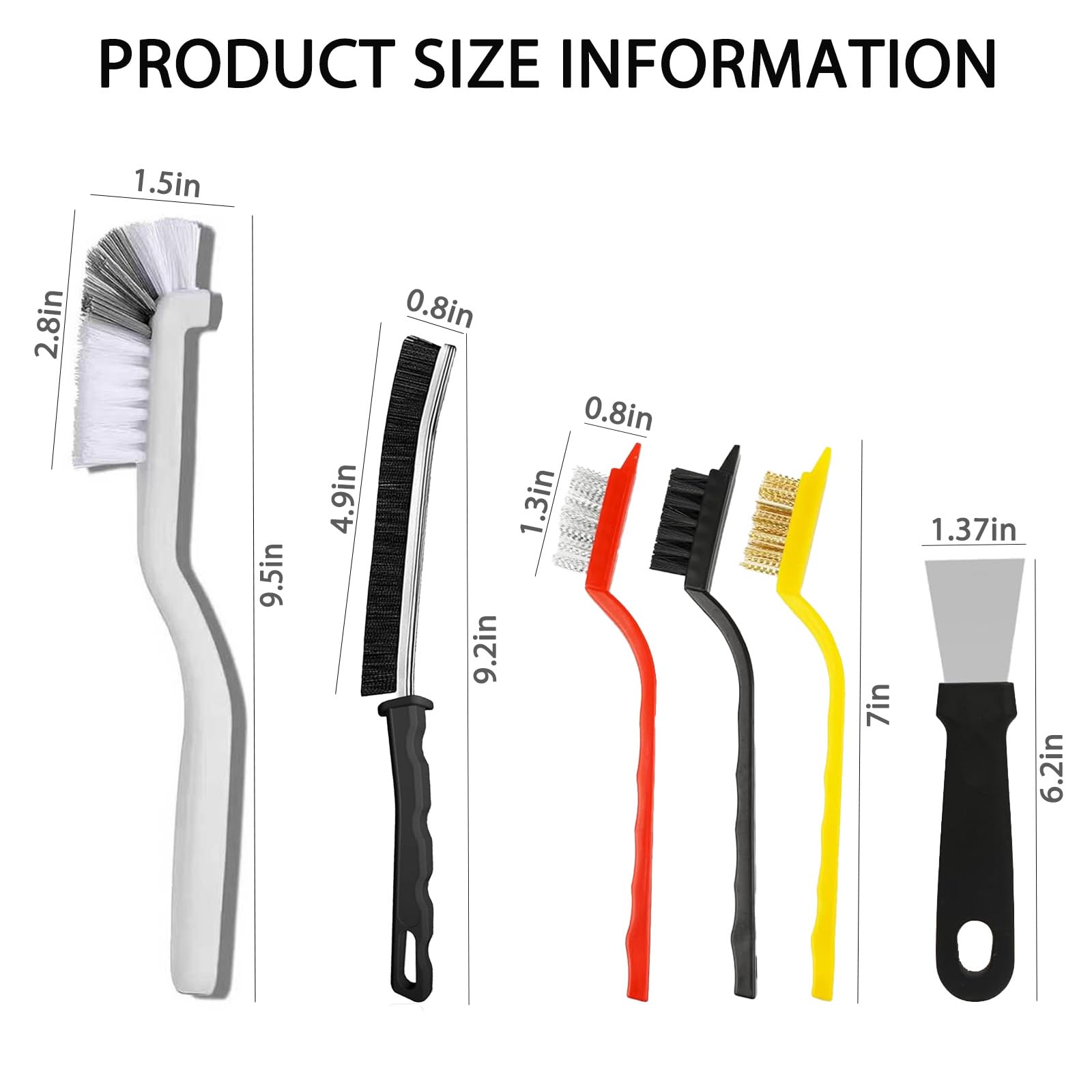 Crevice Cleaning Brush Tool (6 Count)