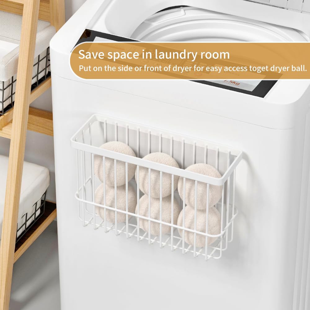 Magnetic Dryer Ball Holder for Laundry Room Organization