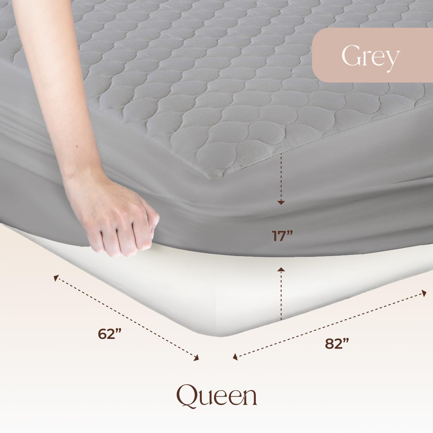 100% Cotton Organic Mattress Pad