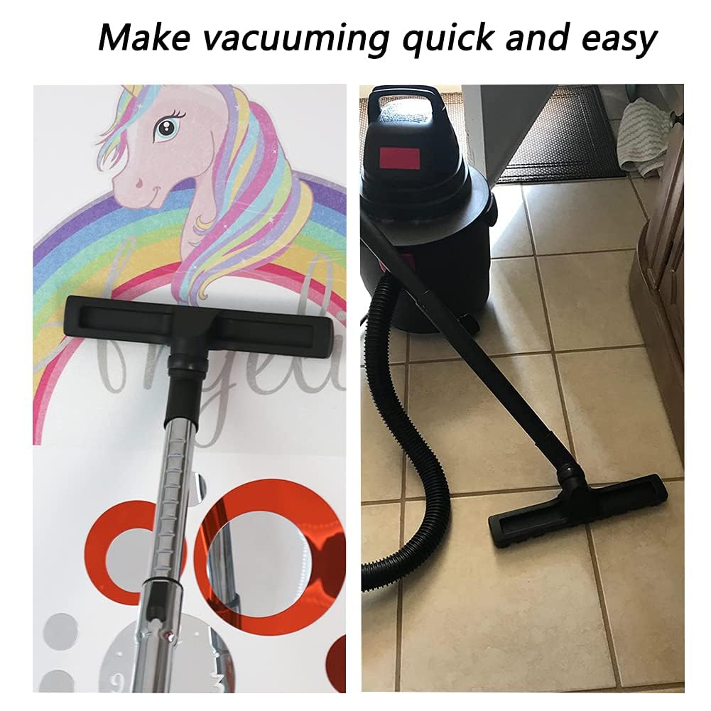 GIB 1 1 4" Vacuum Floor Brush Attachment for Shop Vac with 360°Swivel Head