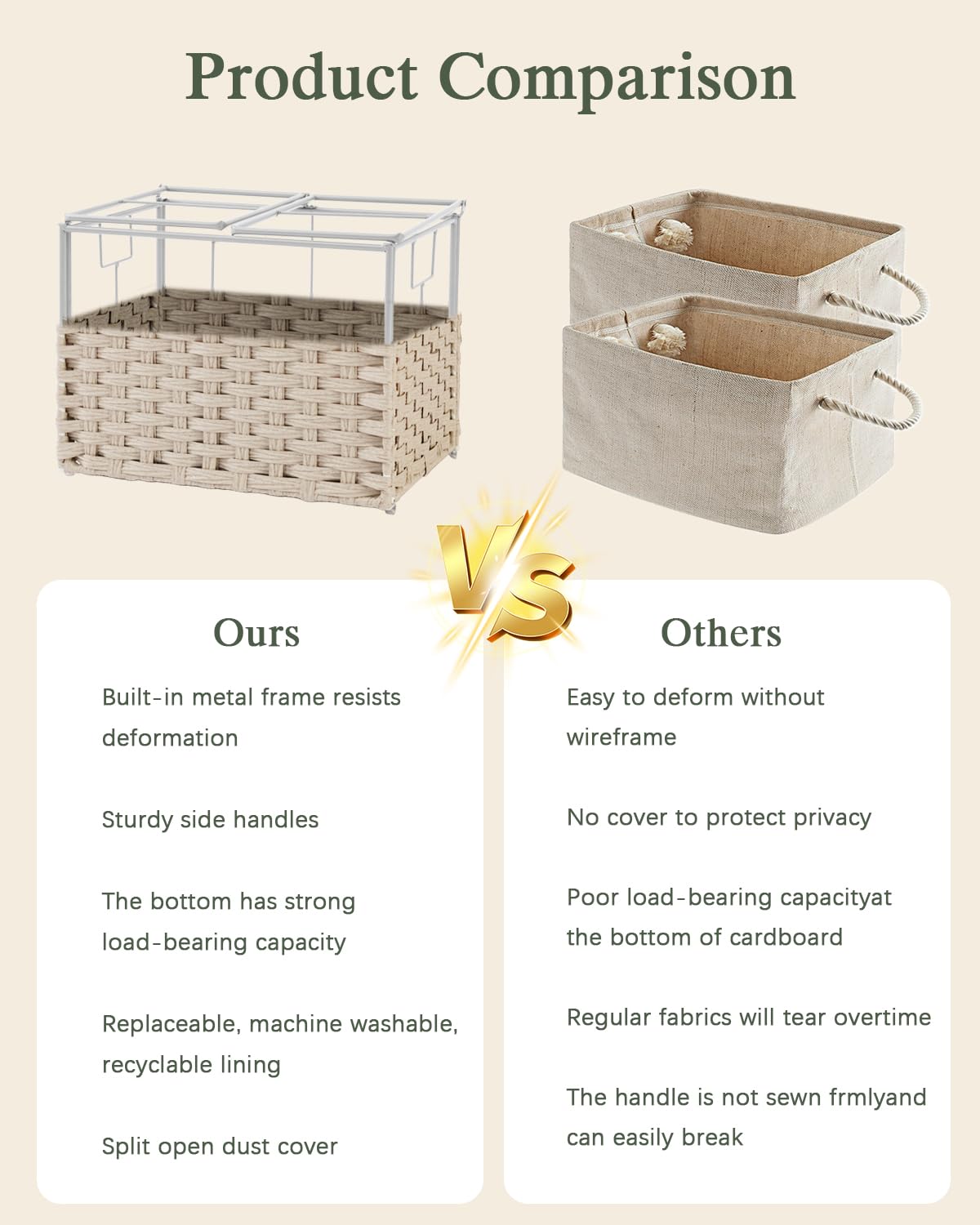 Storage Basket with Lid