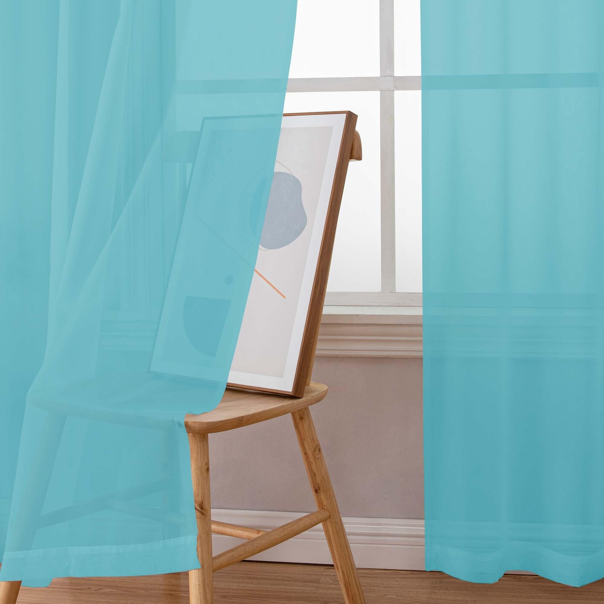 Sheer Curtains 63 Inch Length 2 Panels (2 Count)
