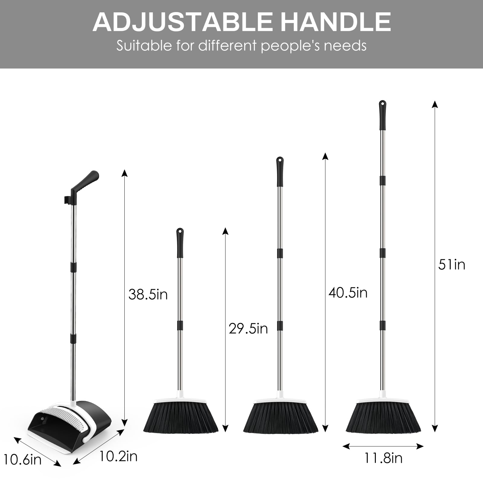 Broom and Dustpan Set for Home