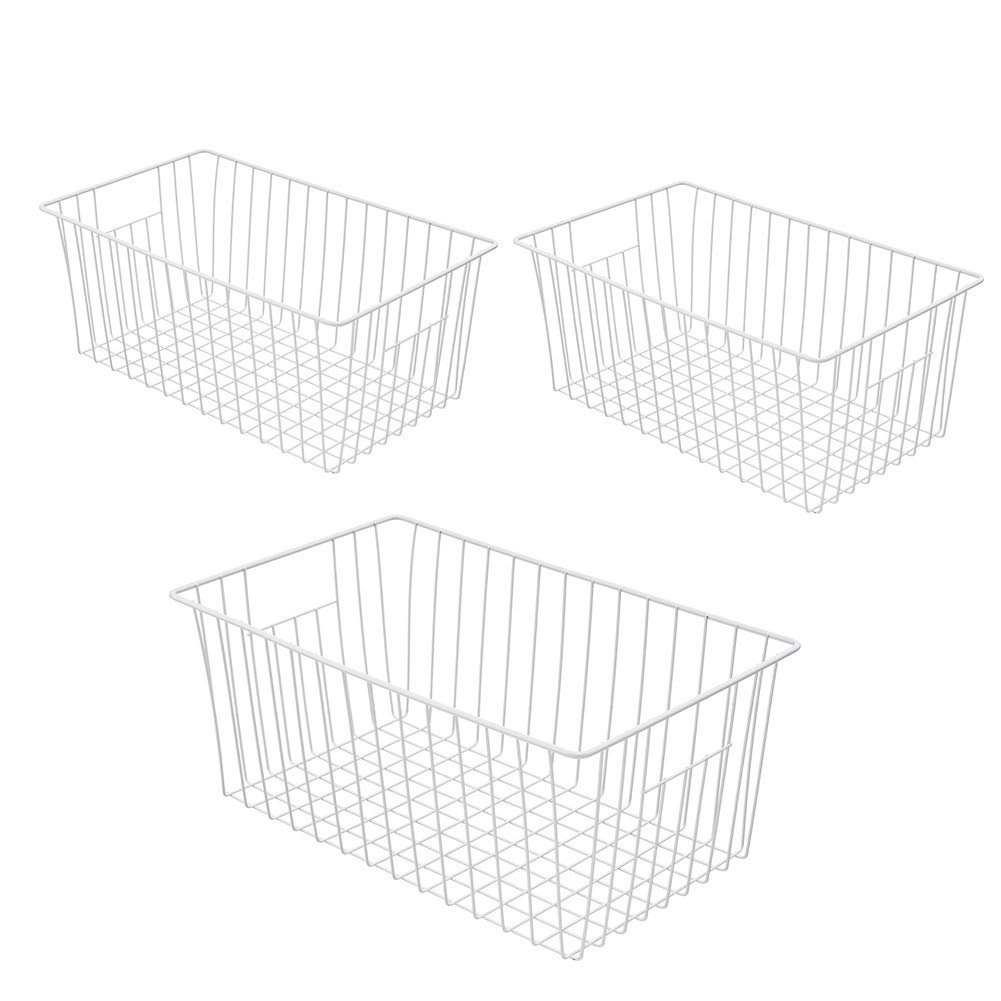 16inch Freezer Wire Storage Organizer Baskets (3 Count)