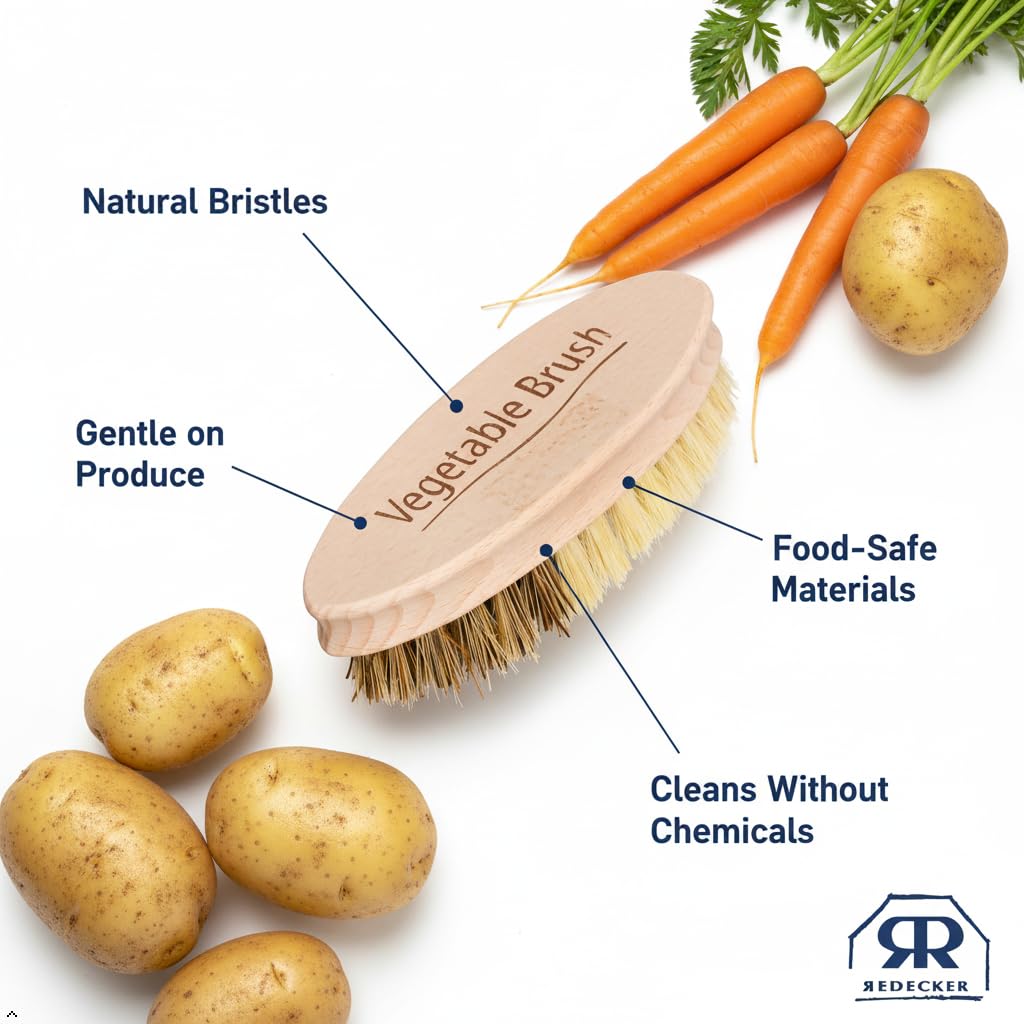 Hard and Soft Side Vegetable Brush