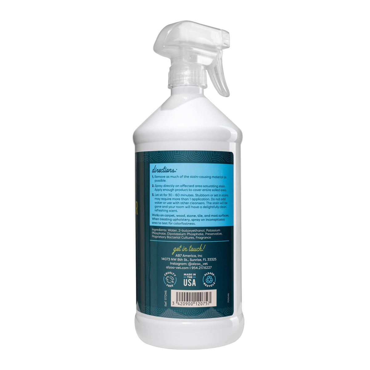 Pet Stain & Odor Remover Spray for Dog & Cat Urine (32 Fl Oz)