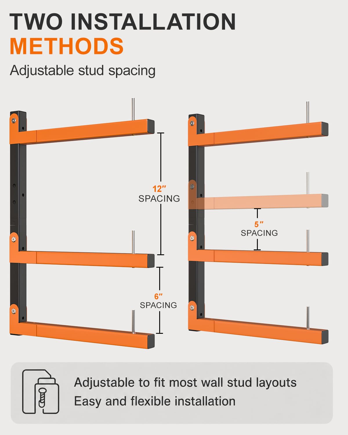 Lumber Storage Rack Wall (4 Count)