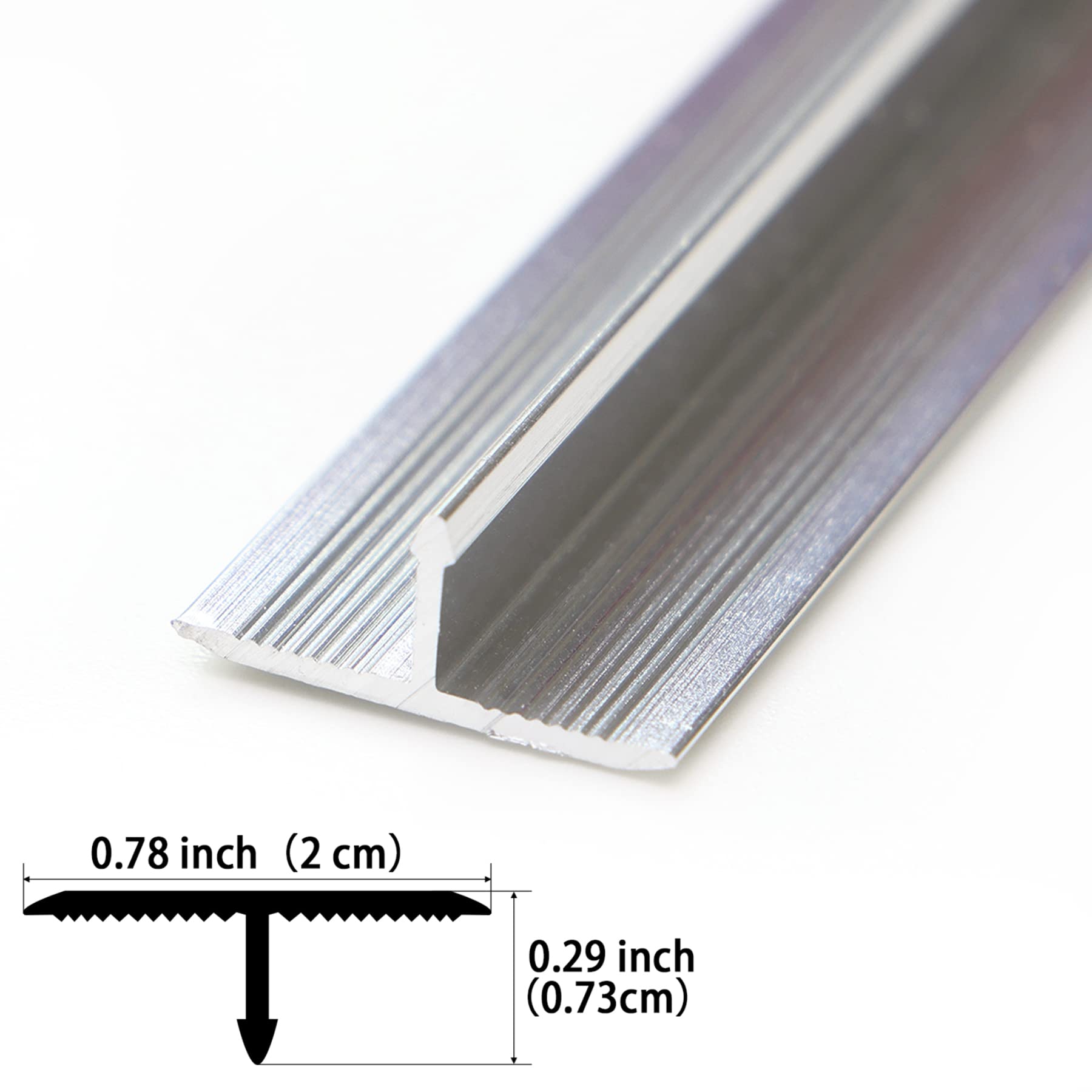 3Pcs Aluminum T Molding Trim & Floor Transition Strips (3 Count)