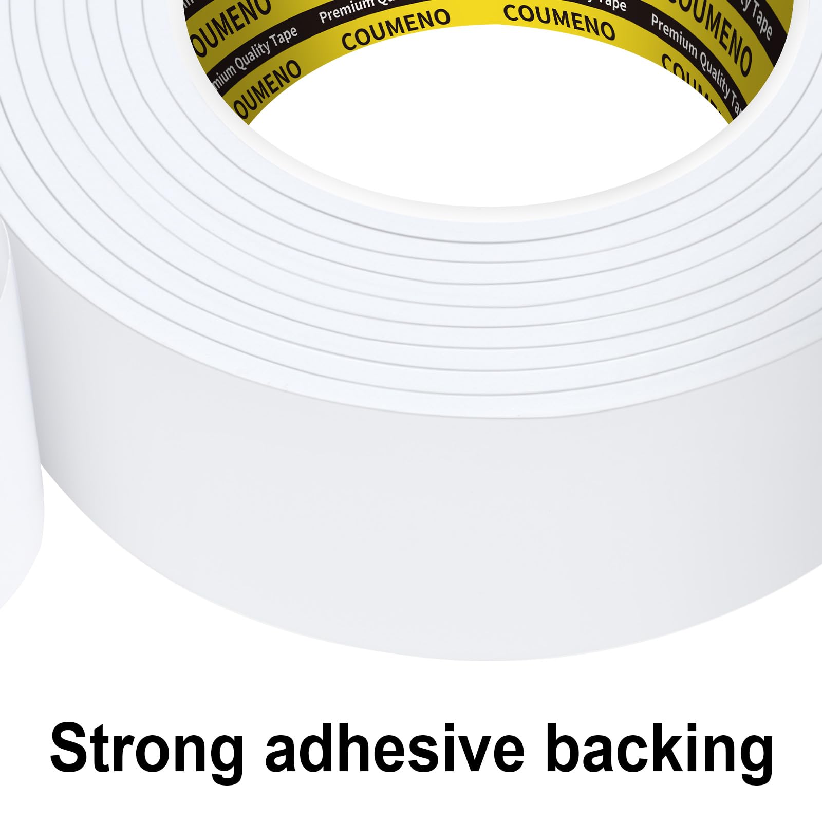 White Foam Tape Weather Stripping Sealing Sponge (32.8 Foot)
