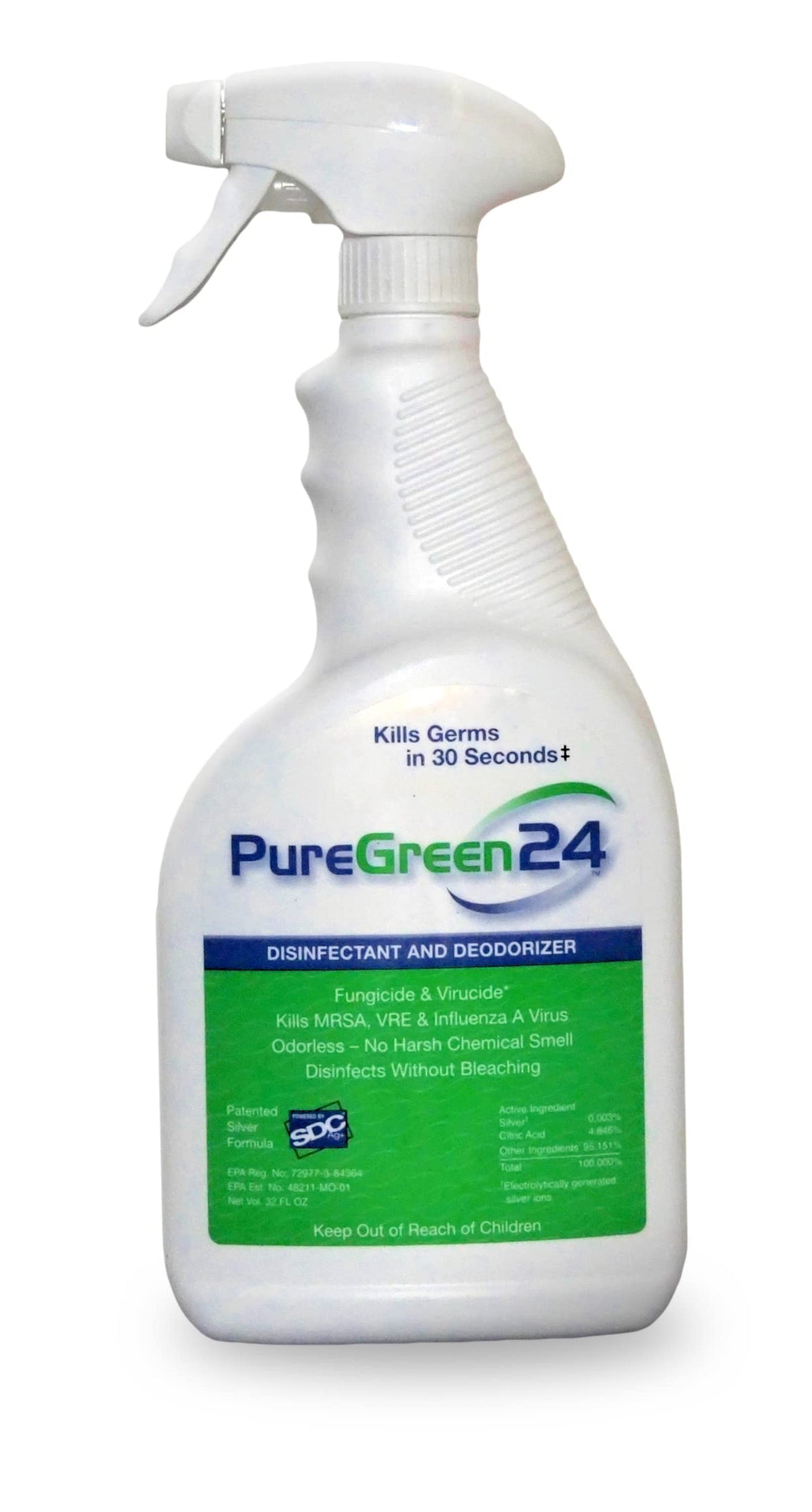 Safe & Effective Disinfectant. Kills Deadly Germs including RSV COVID (32 Fl Oz)