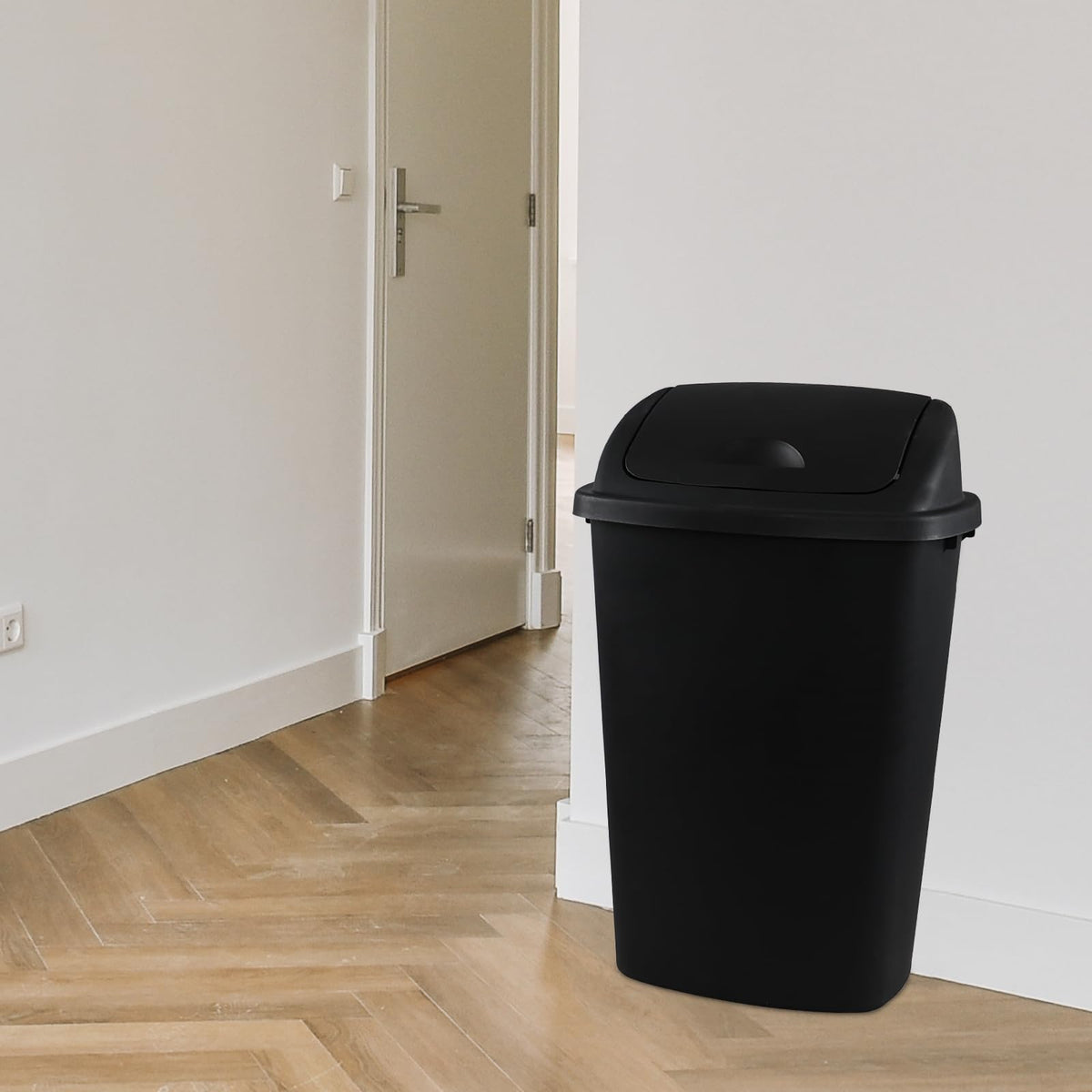 13 Gallon Kitchen Swing Lid Garbage Can (4 Count)