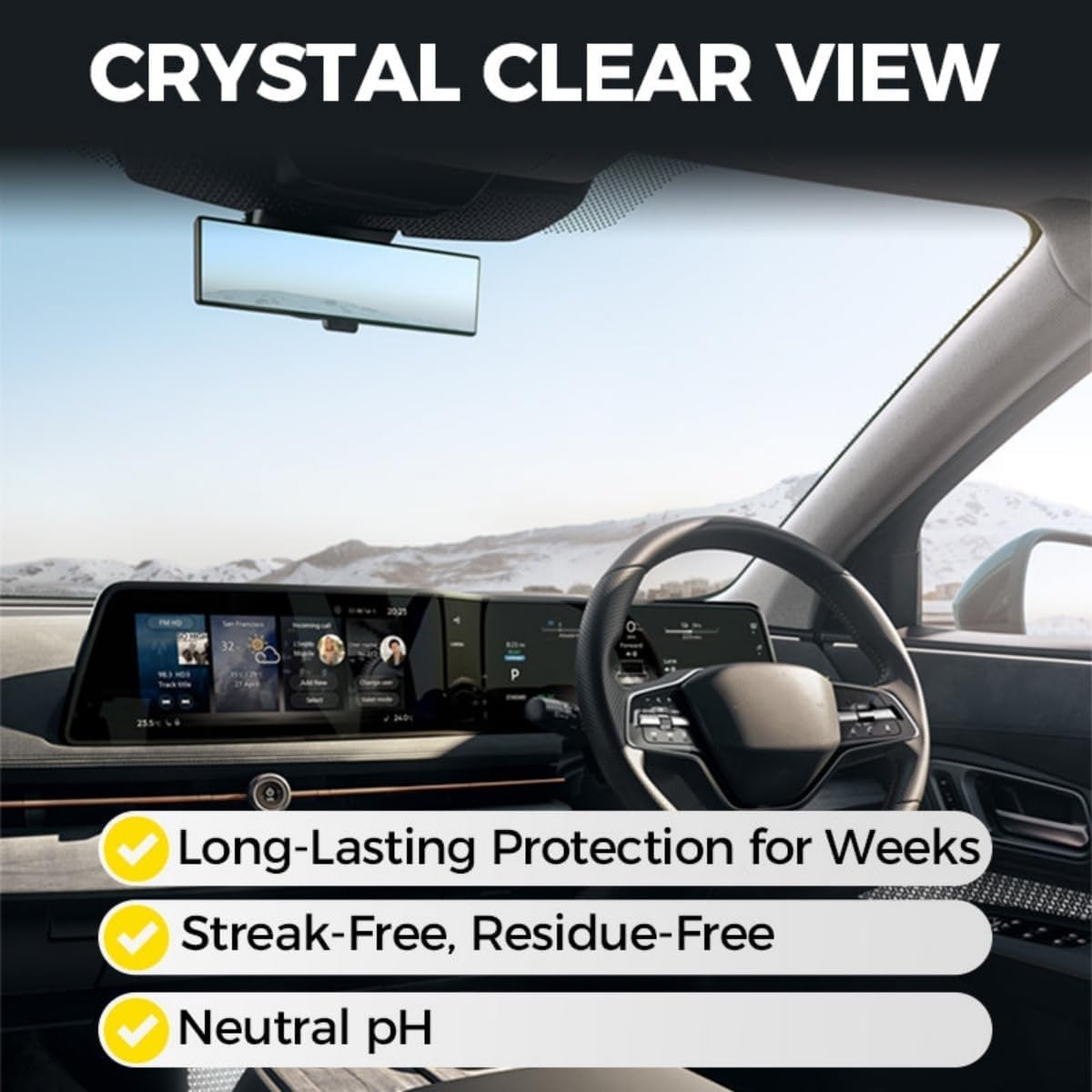 Micromolecular Anti-Fog Coating Wiper–Keeps Your Windshield Clear & Fog, Car Anti-Fog Agent with Applicator, Magic Gem Coating Glass, Anti Fog for Car Windshield,Windows,Mirrors,Glasses (1PCS)