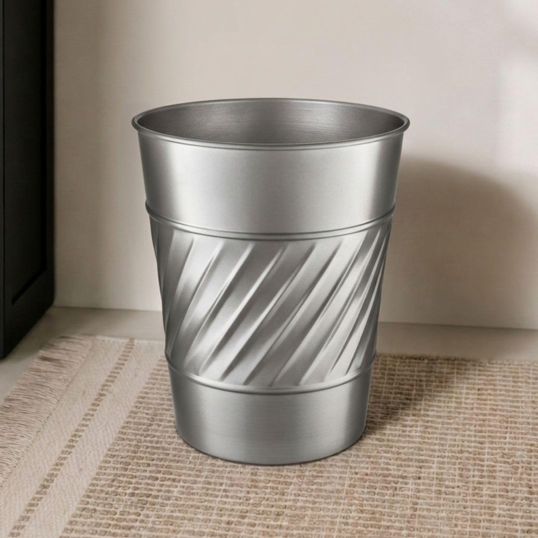 Metal Bathroom Trash Can