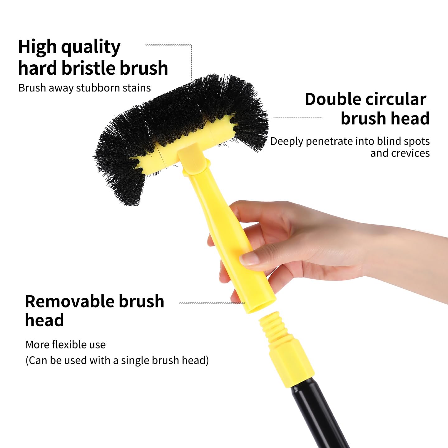 Grout Cleaning Brush with Long Handle