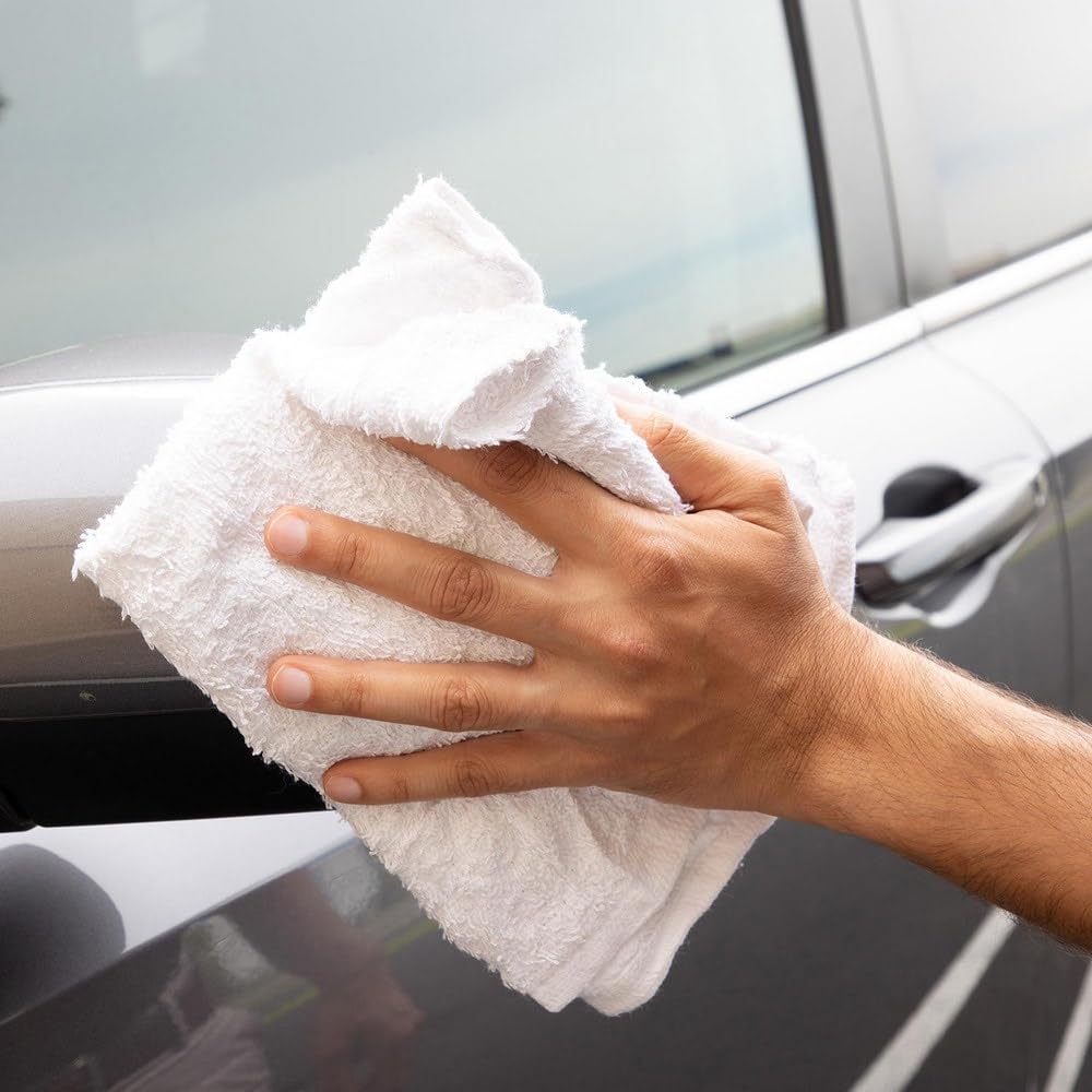 Low Lint Virgin White 100% Cotton Terry Cloth Bar Mop Shop Towels