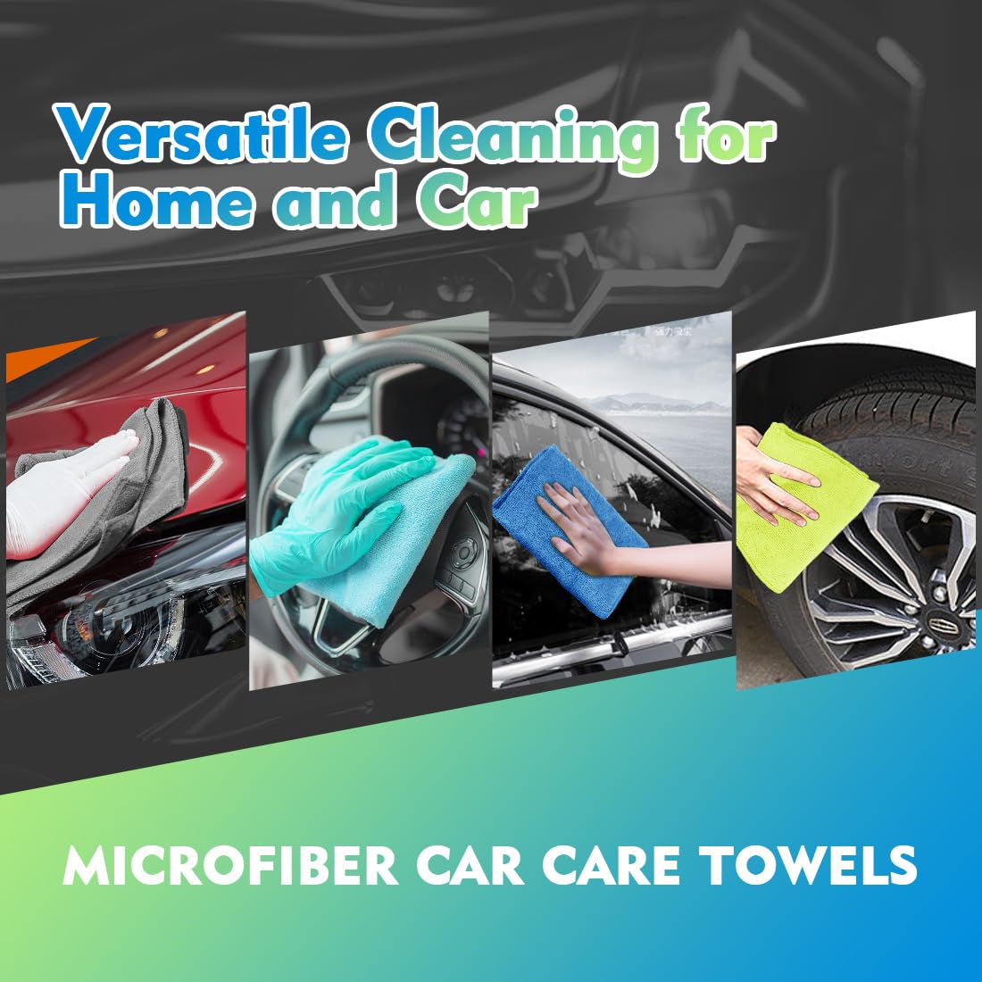 Microfiber Cleaning Cloth 12 Pack (12 Count)