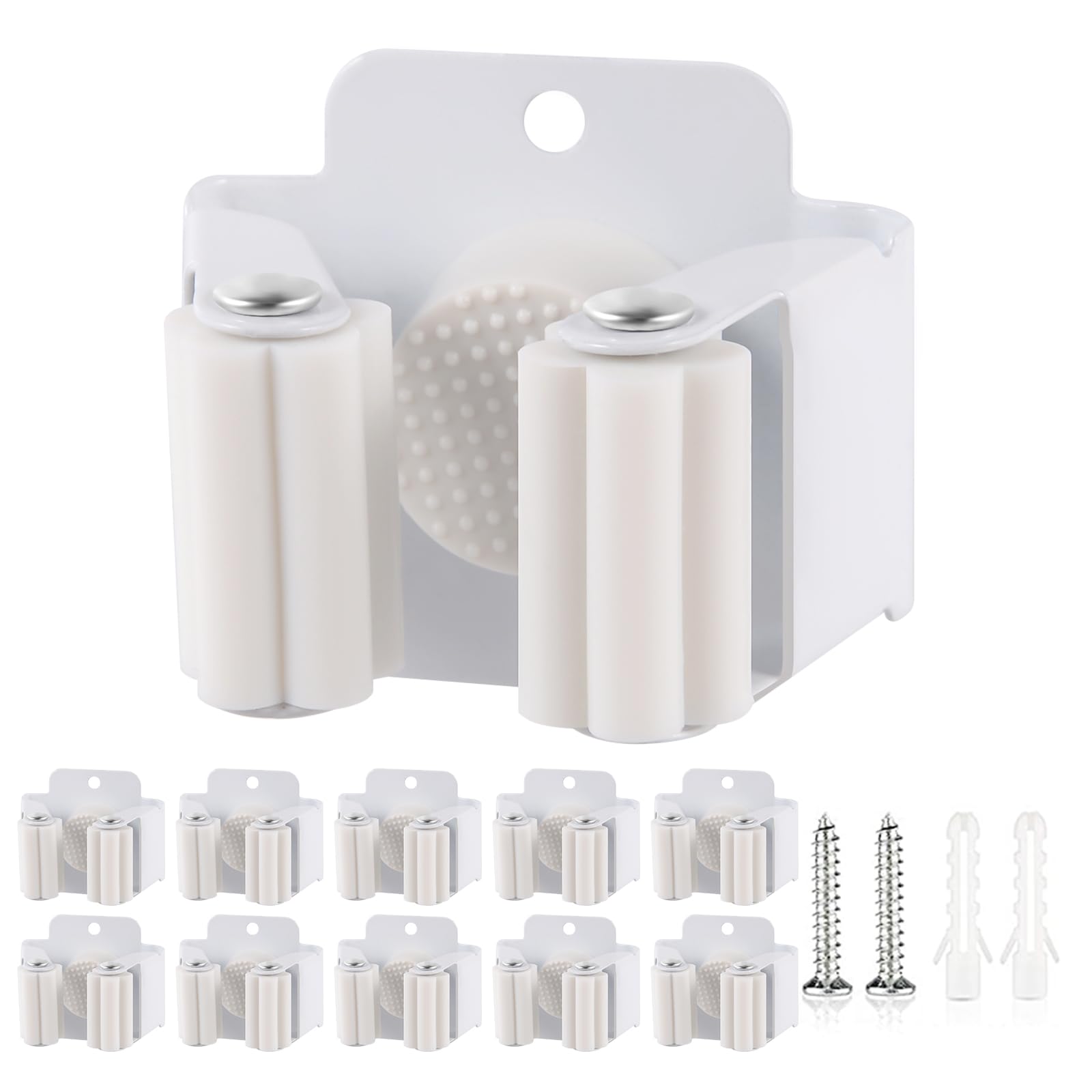 10 Pack Broom Holder Wall Mount