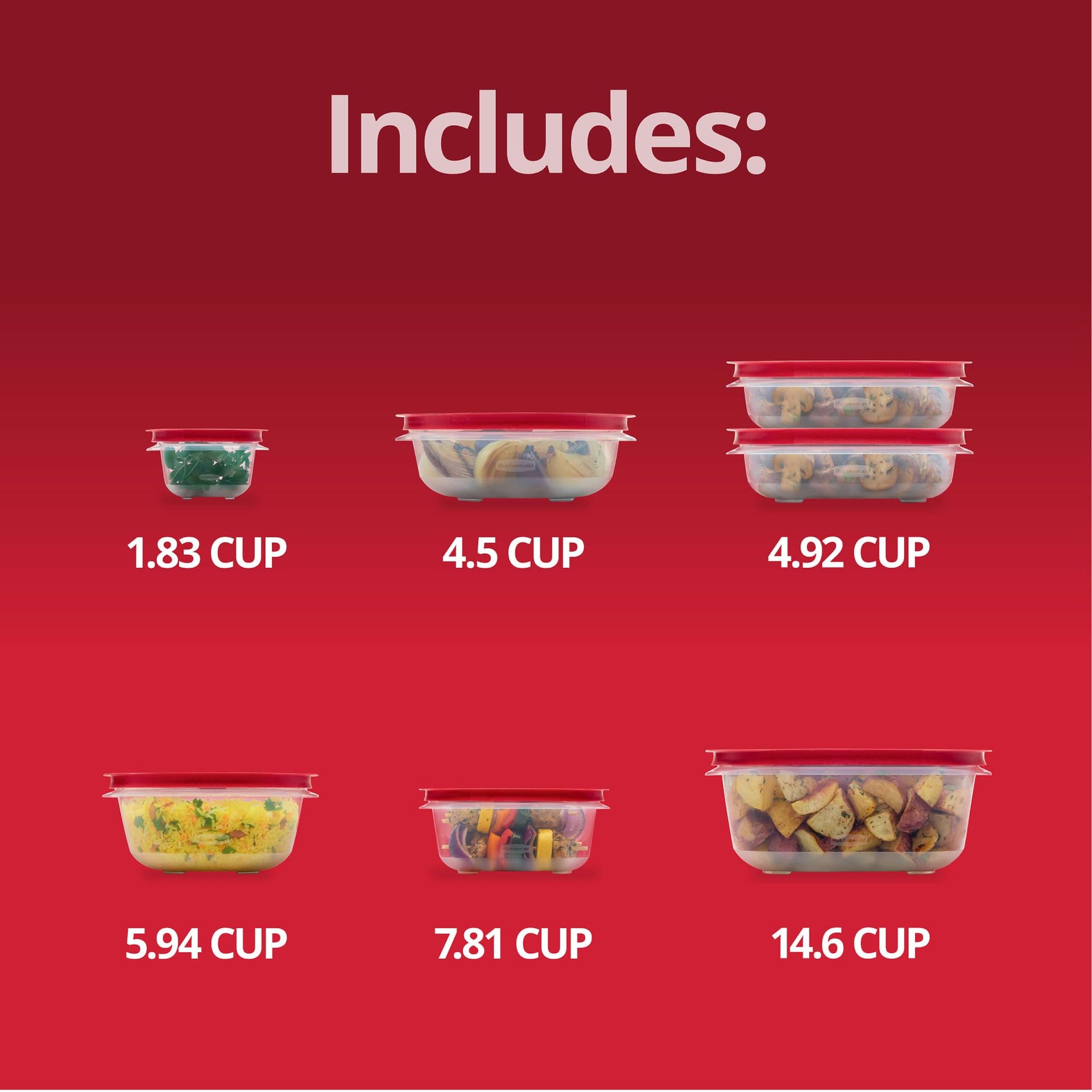 EasyStore Square and Round Containers (14 Count)