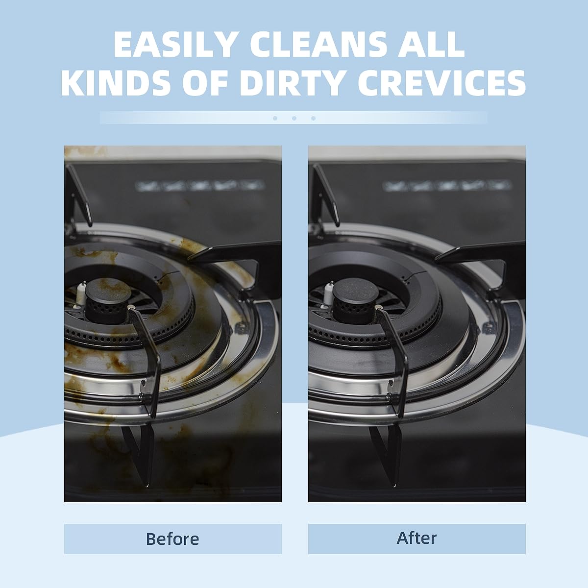 6Pcs Hard Bristle Crevice Cleaning Brush (3 Count)