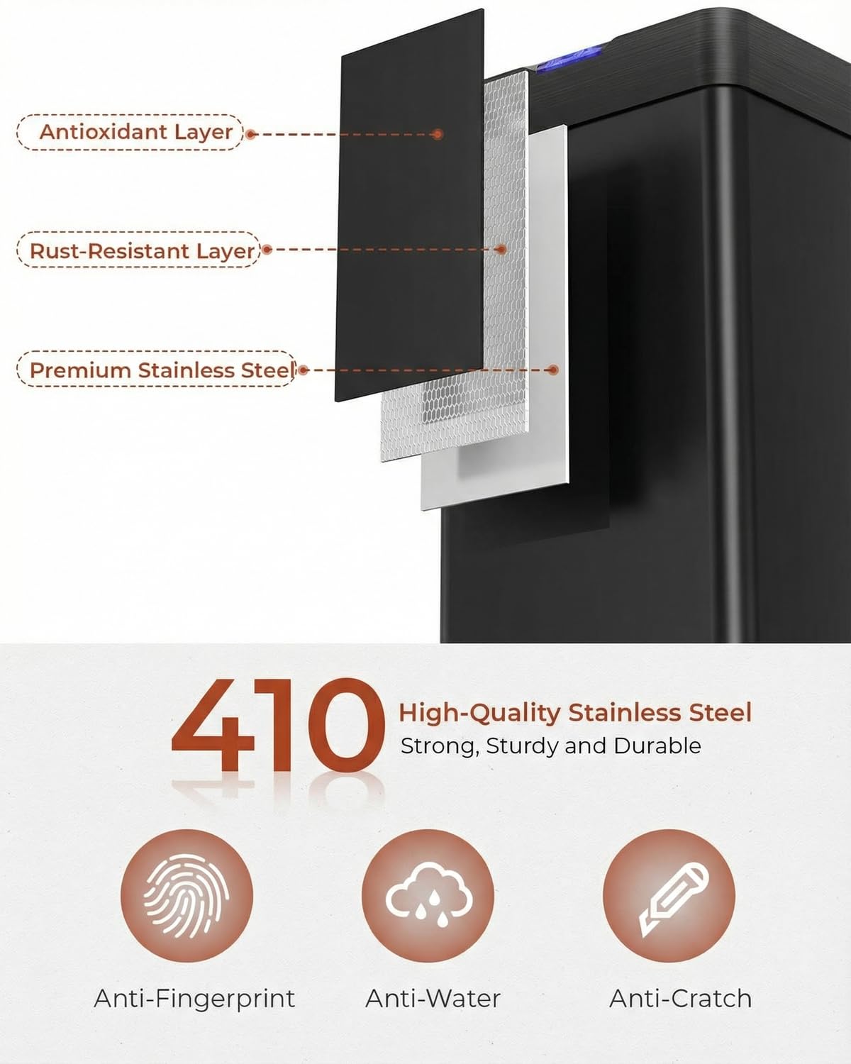 16 Gallon Motion Sensor Trash Can
