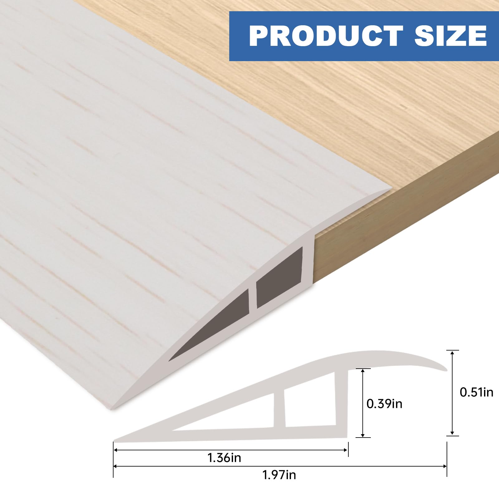 Vinyl Floor Transition Strip Self Adhesive Door Threshold Strip