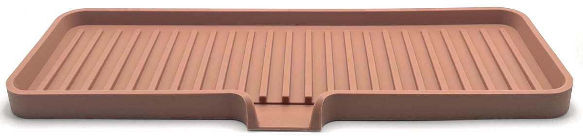 Silicone Soap Dish Tray and Sponge Holder with Drain Chute