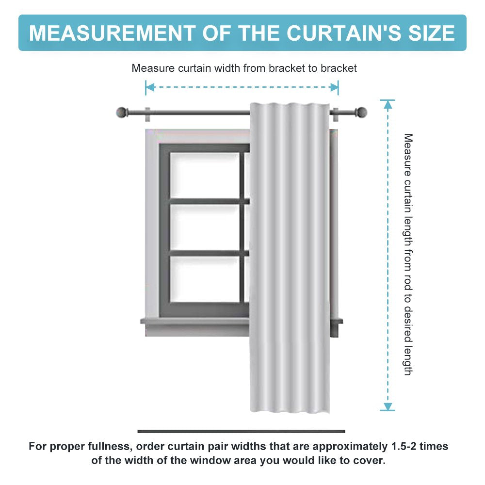 Blackout Curtains 72 inches Long for Bedroom
