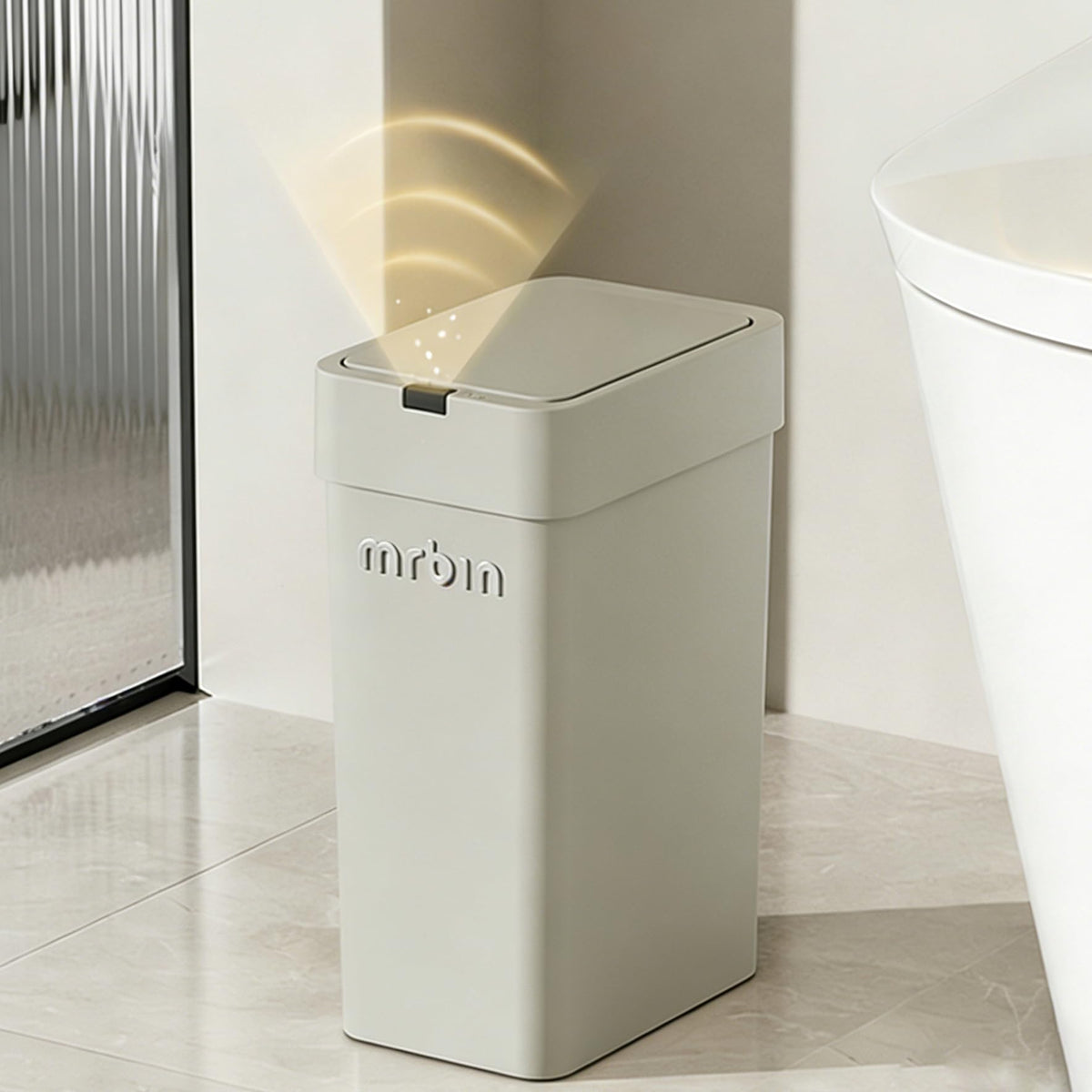 Motion Sensor Bathroom Trash Can with Lid (1152 Fl Oz)