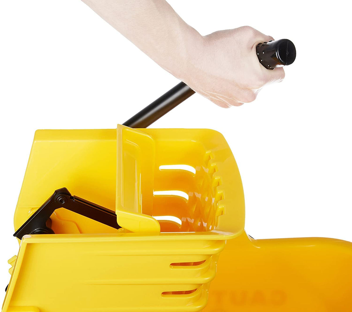 Commercial Side Press Wringer Floor Cleaning Mop Bucket on Wheels