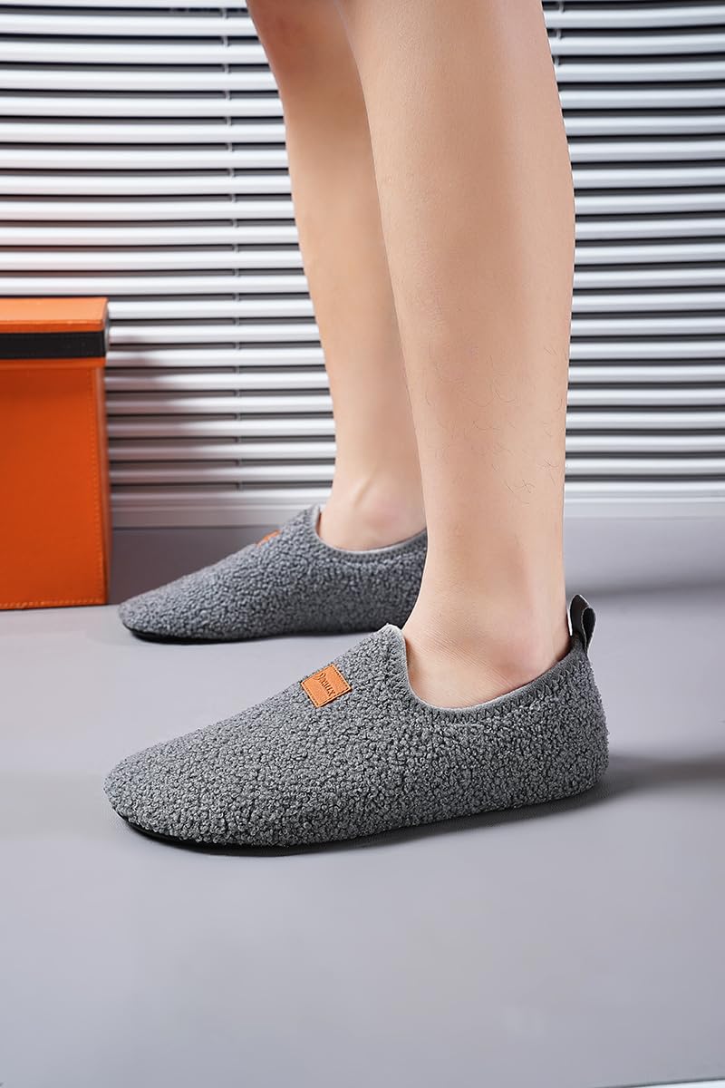 Adult Indoor House Slippers Socks Travel Lightweight Comfort Non Slip Grip House Floor Home Shoes for Women Men