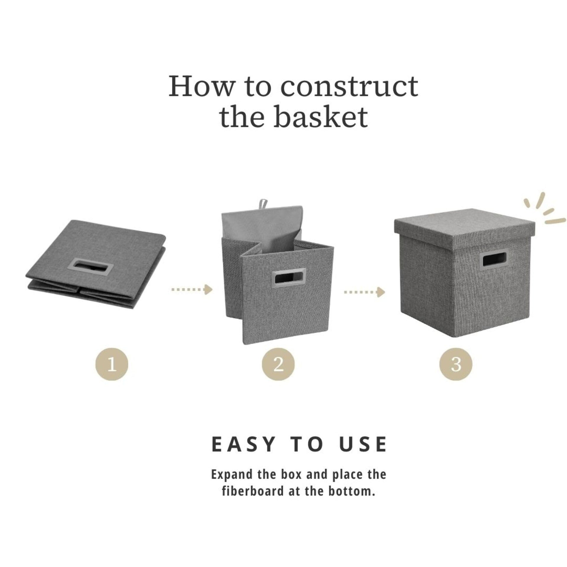 Storage Basket with Lids (3 Count)