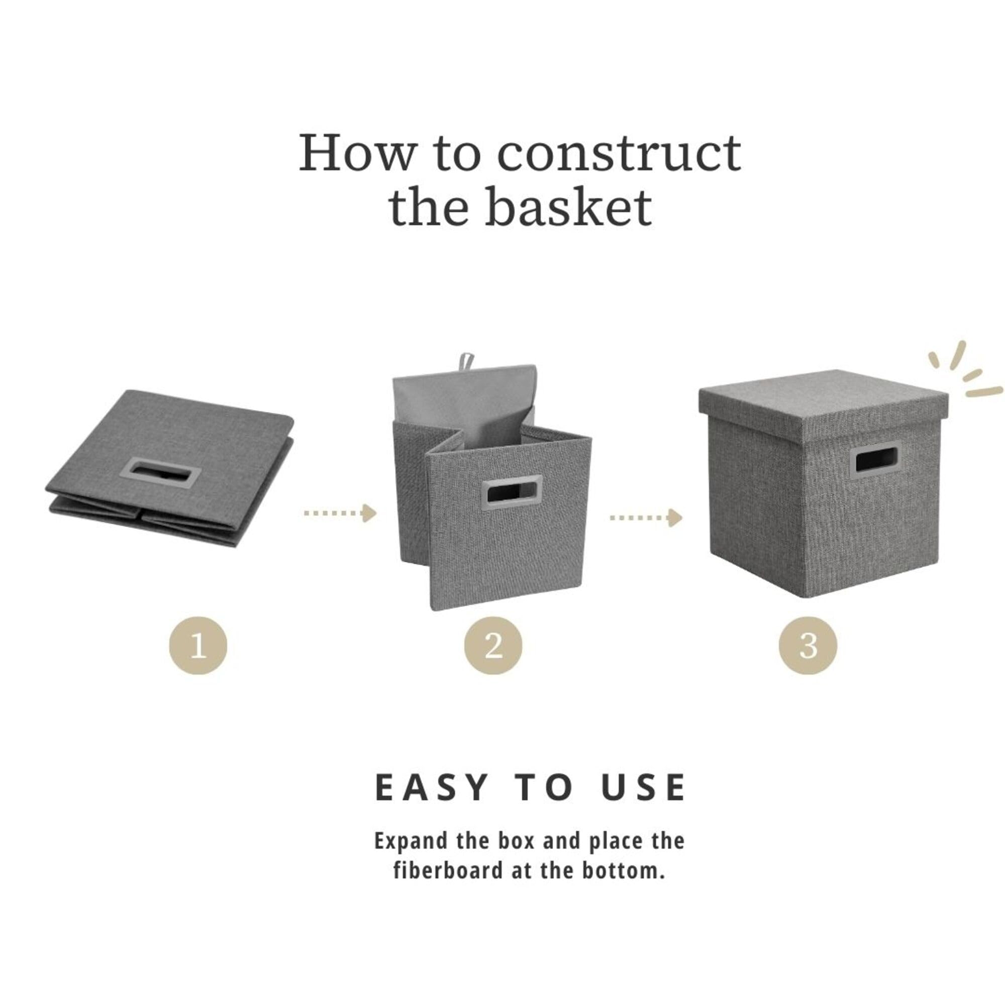 Storage Basket with Lids (3 Count)