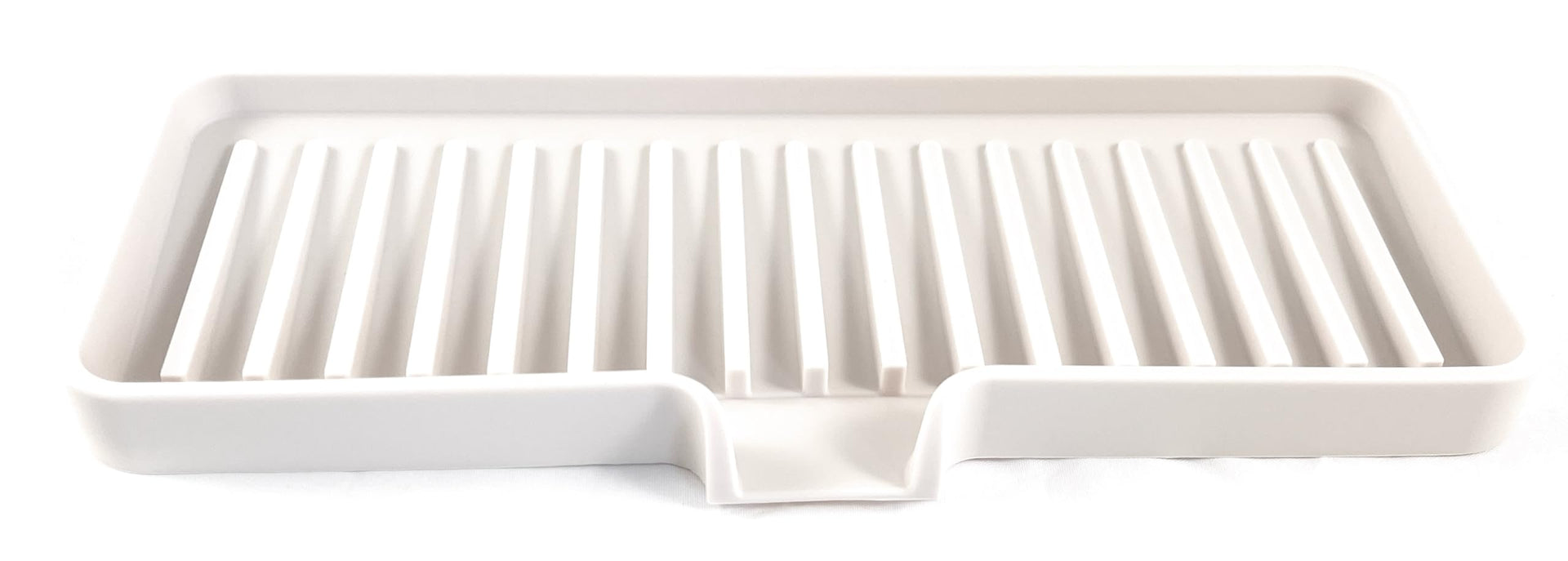 Silicone Soap Dish Tray and Sponge Holder with Drain Chute