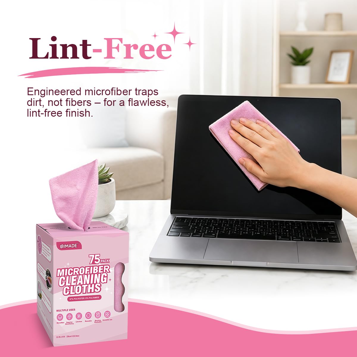 Microfiber Cleaning Cloth (75 Count)