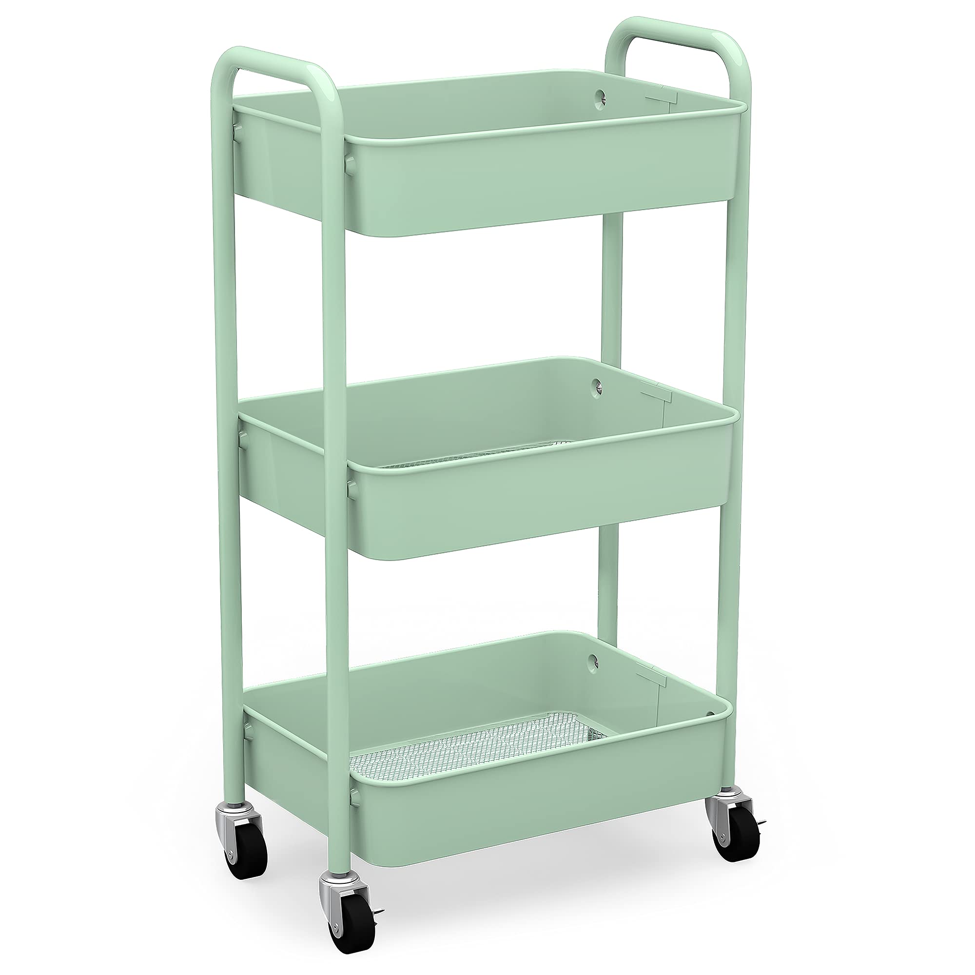 3 Tier Rolling Metal Storage Organizer