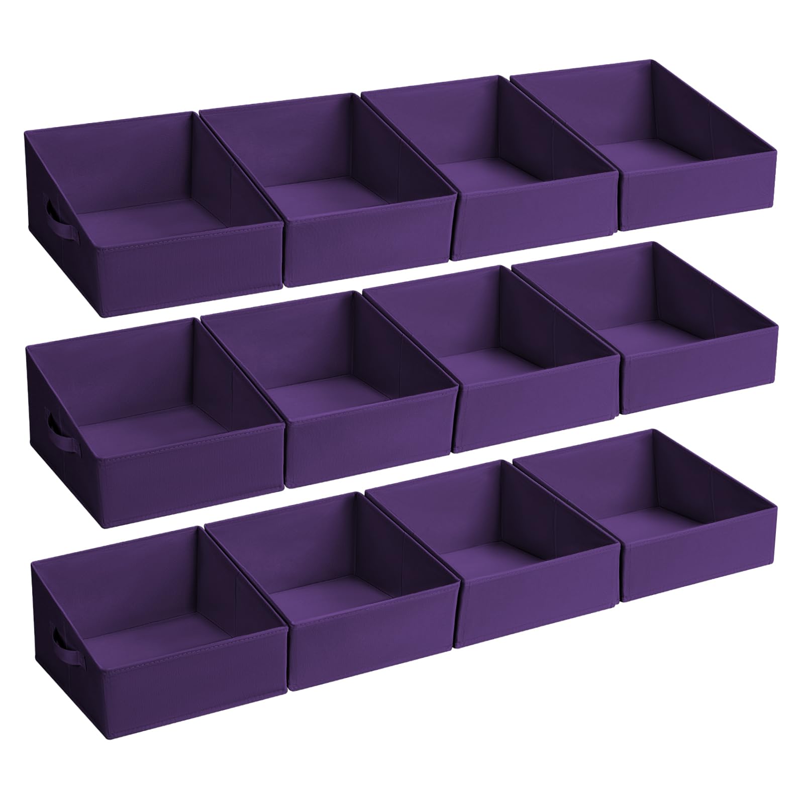 Closet Storage Bins 12 Pack (12 Count)